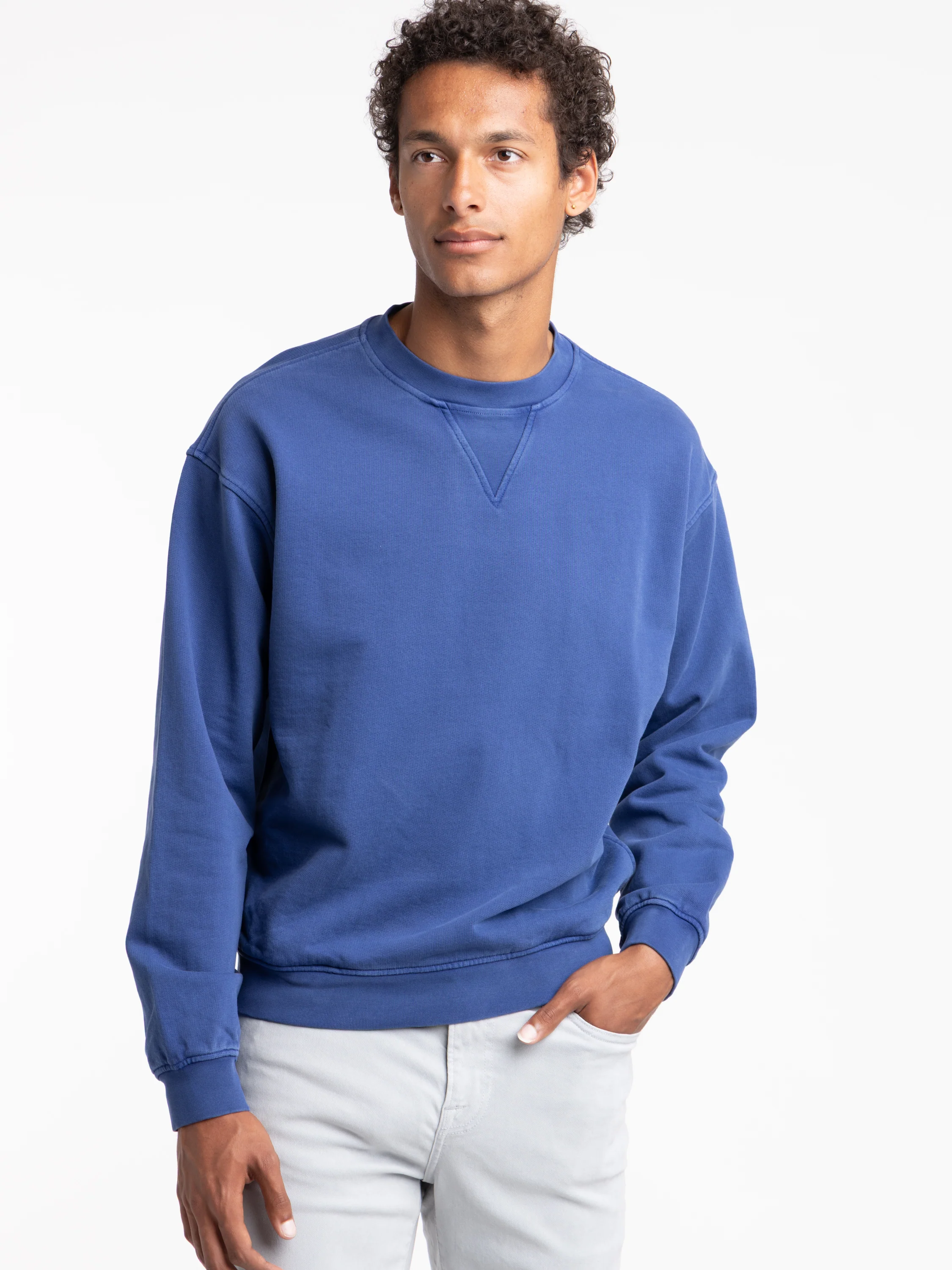 Vintage Wash Sweatshirt in Reflex Blue