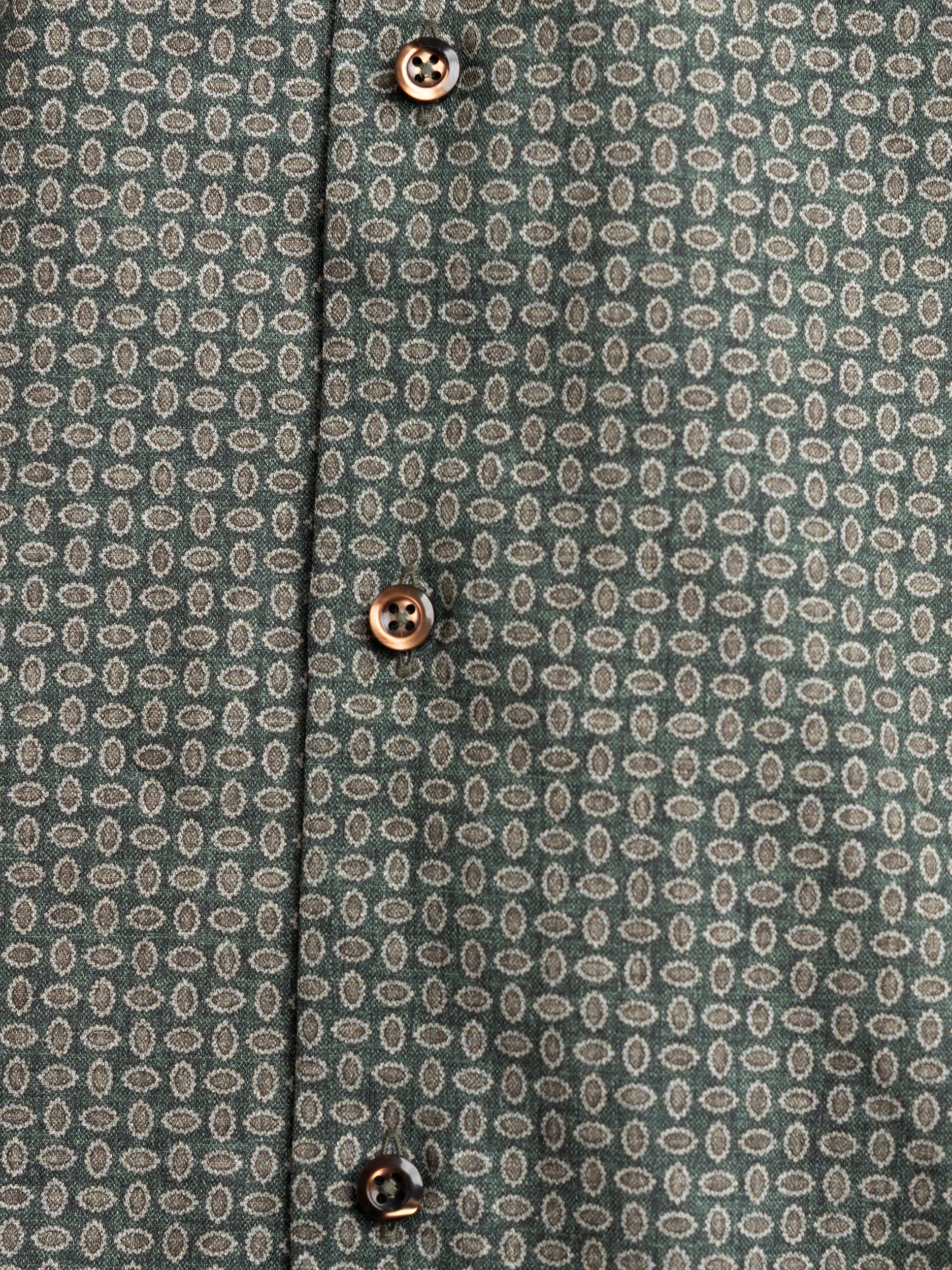 Green Pattern Slimline Shirt - Image 5