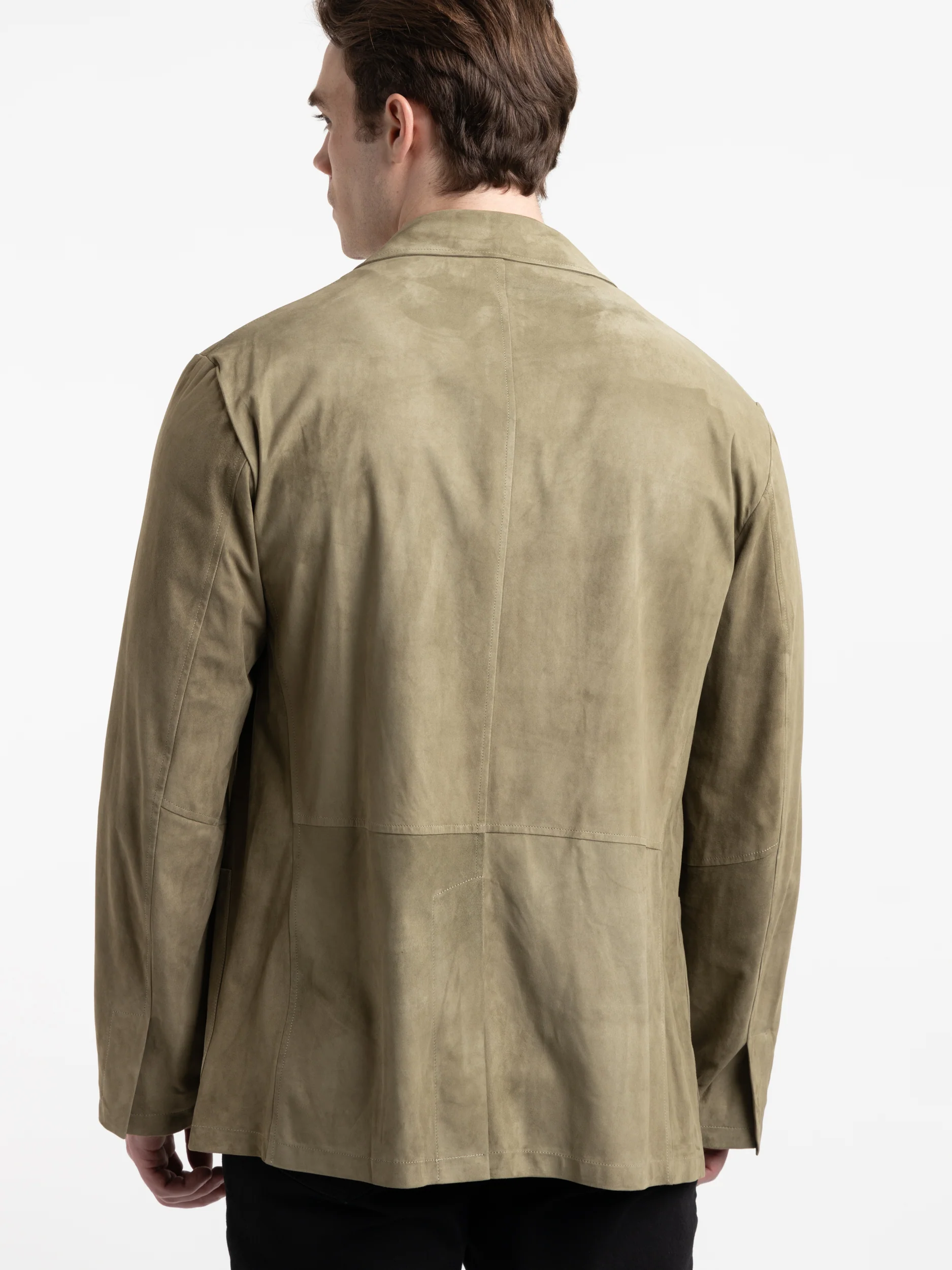 Green Scutum Suede Jacket - Image 4