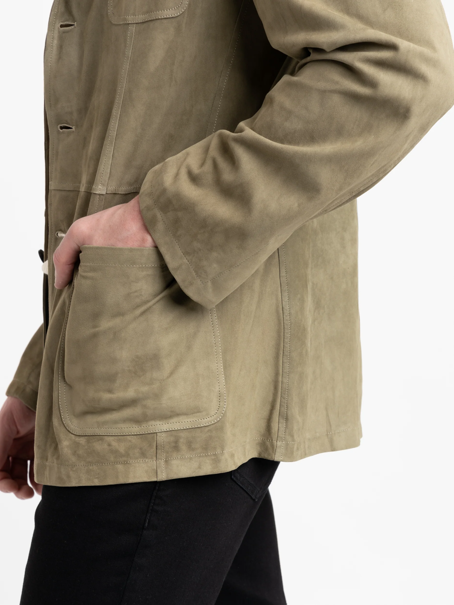 Green Scutum Suede Jacket - Image 5