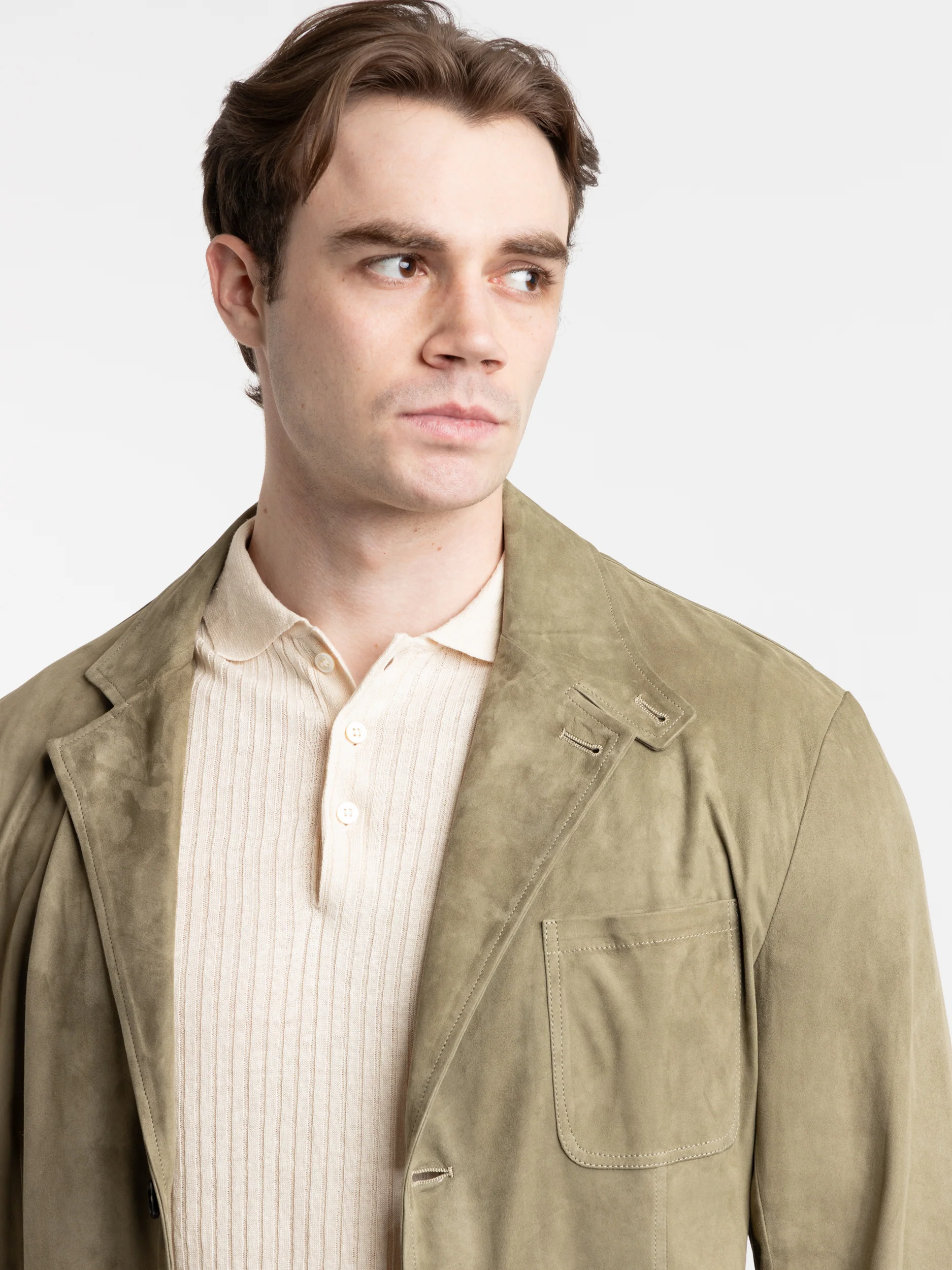 Green Scutum Suede Jacket - Image 6