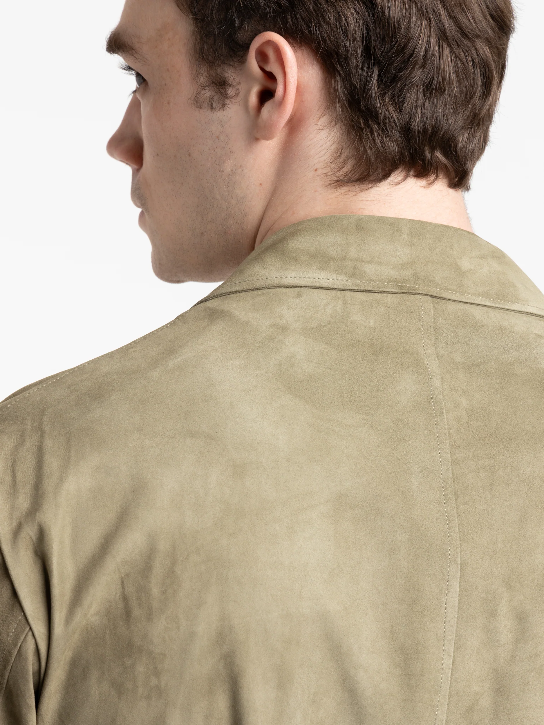 Green Scutum Suede Jacket - Image 7