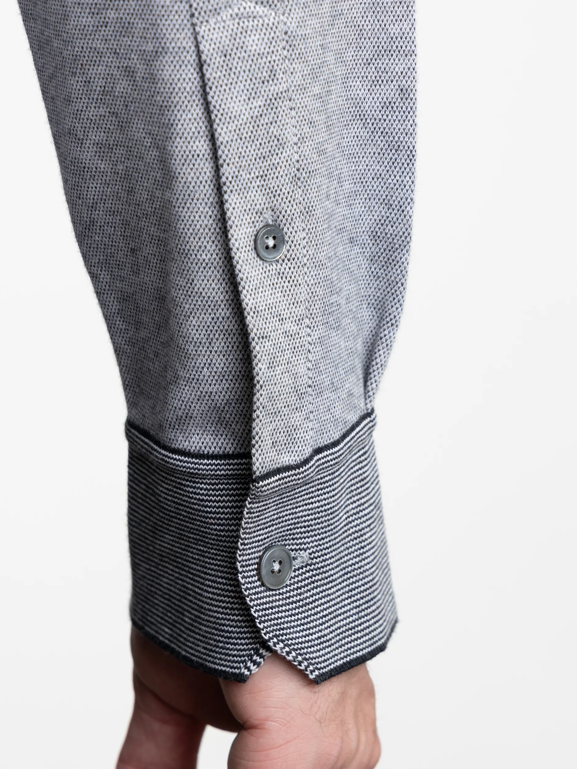 Grey Premium Cotton Polo Shirt - Image 6