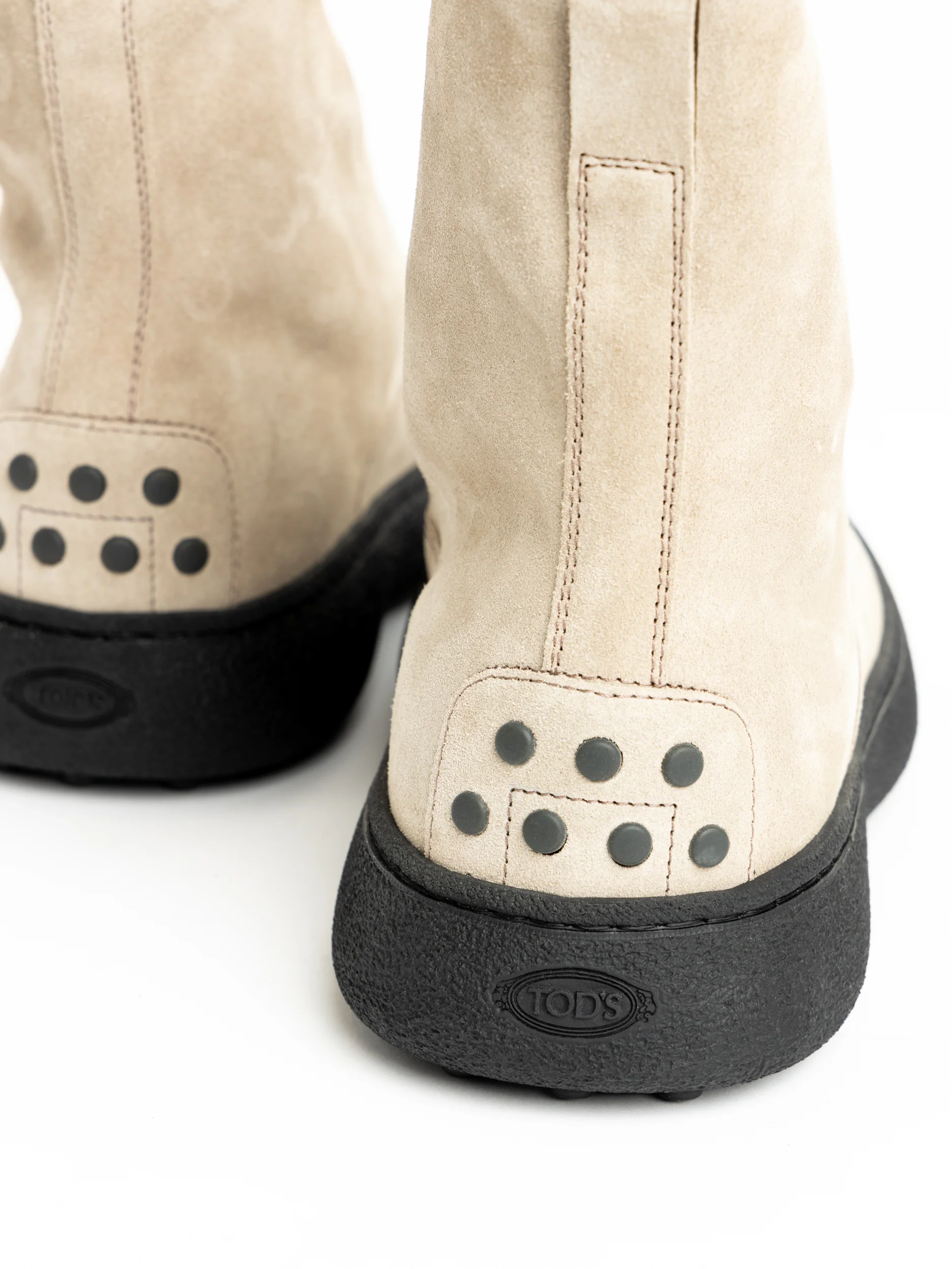 Beige W.G. Lace-Up Suede Boots - Image 6