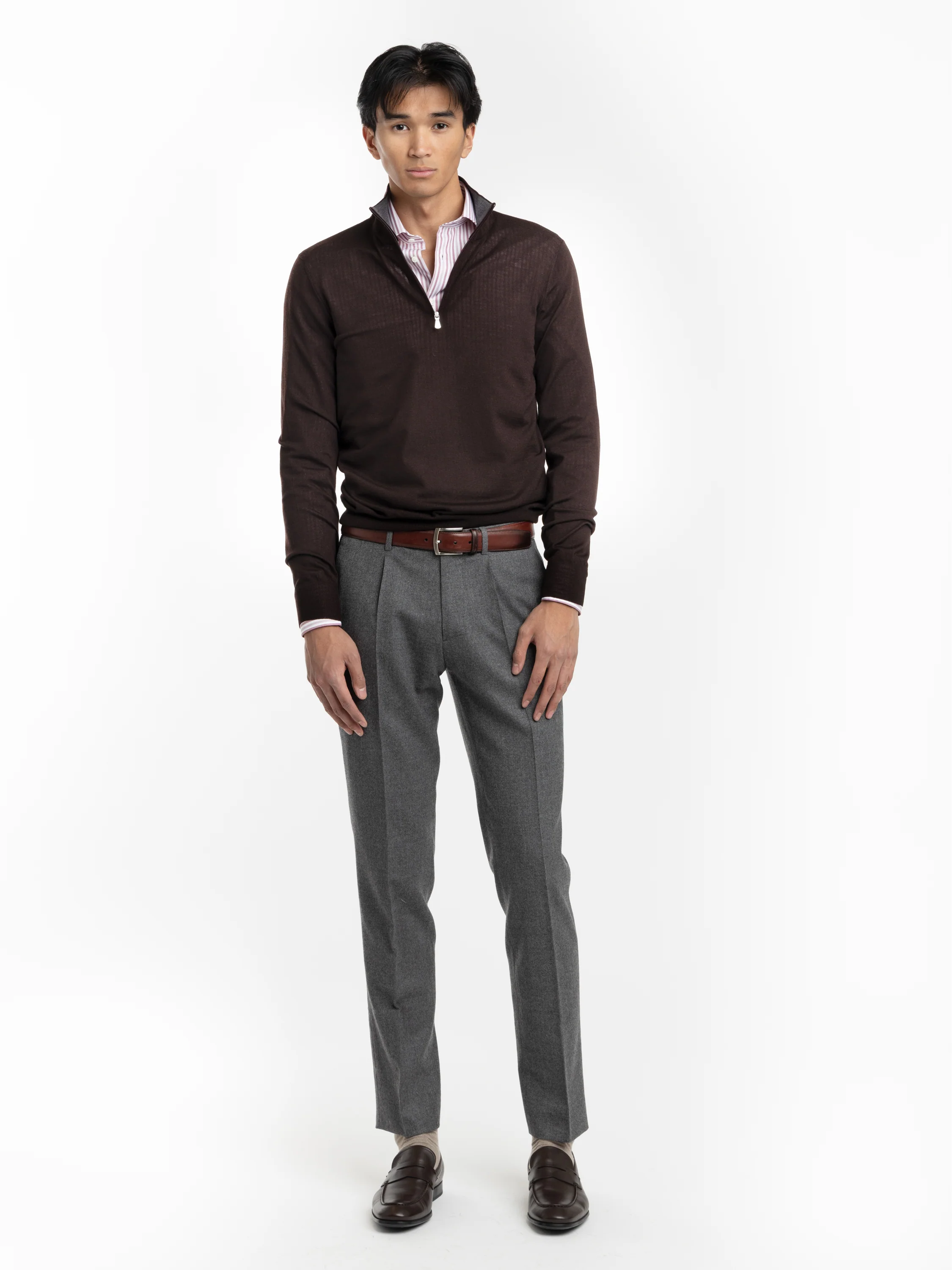 Dark Brown Wool Shirt - Image 2