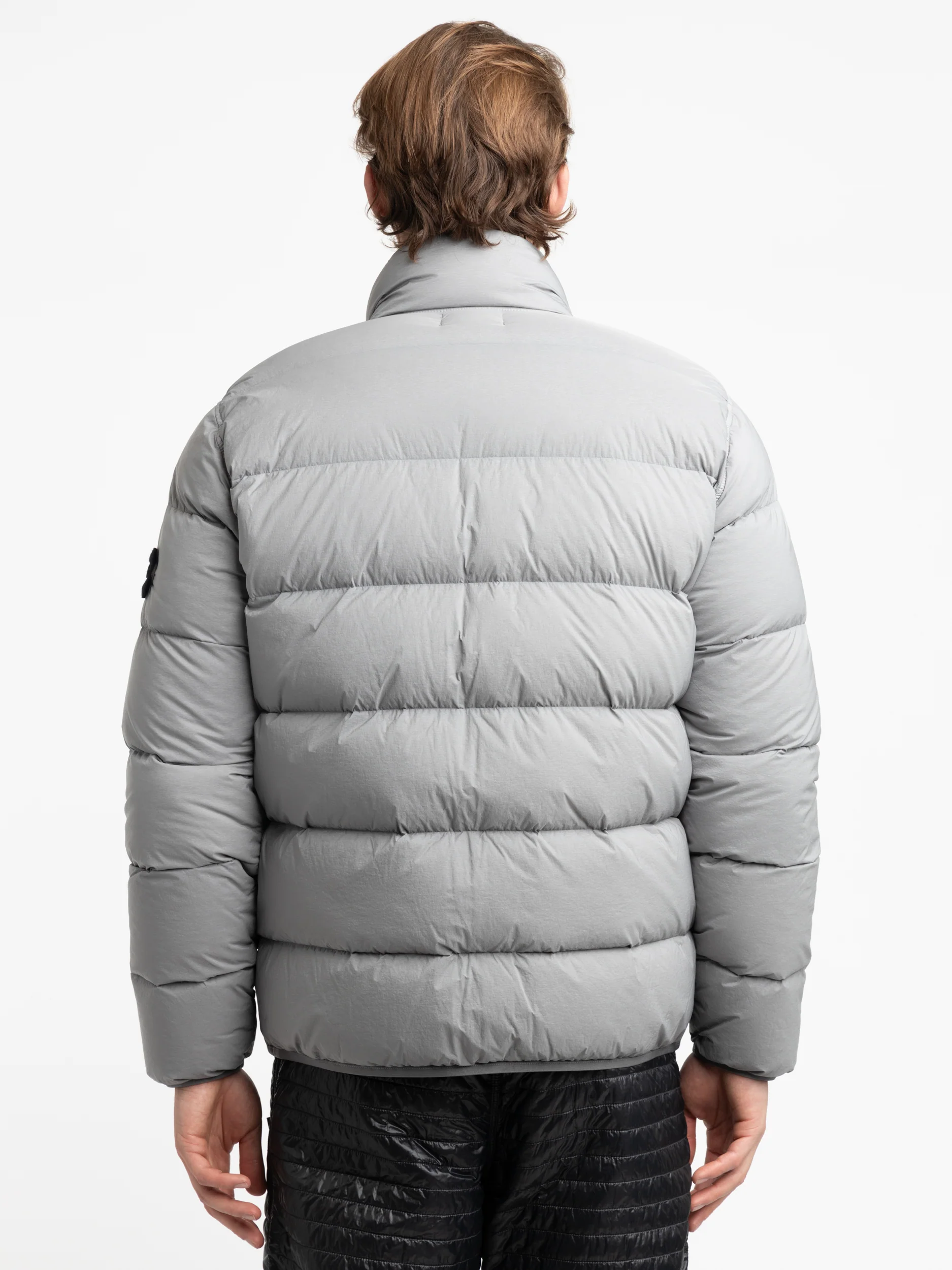 Guibbotto Grey Seamless Tunnel Nylon Down-TC Jacket - Image 4