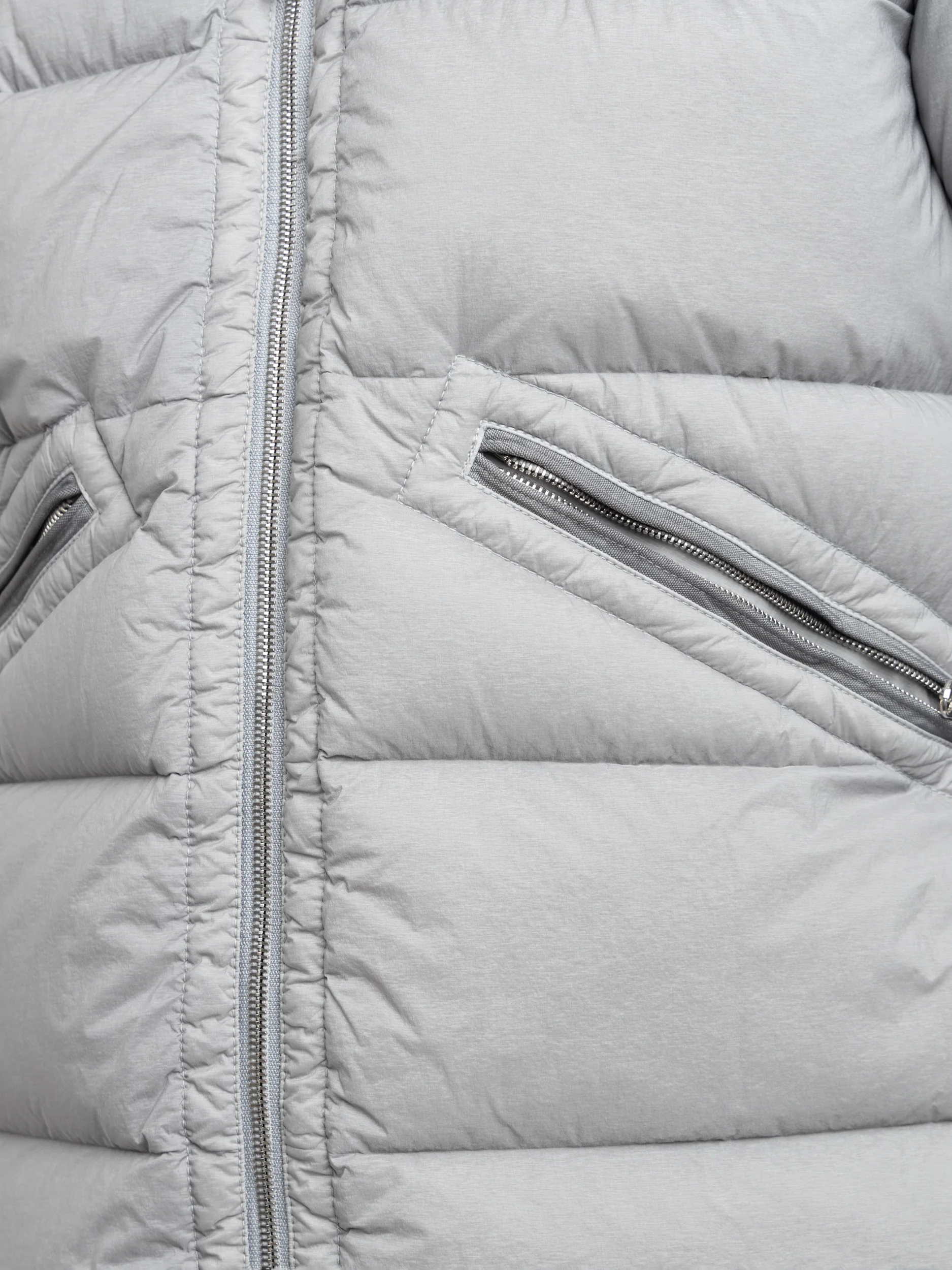 Guibbotto Grey Seamless Tunnel Nylon Down-TC Jacket - Image 5