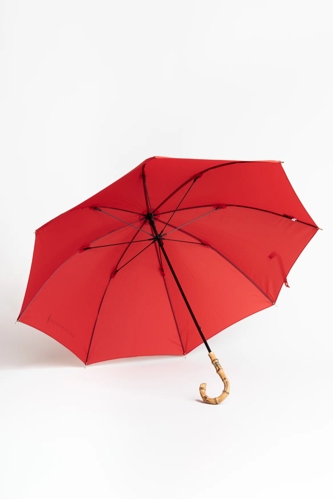 Heriot Red Whangee Handle Stick Umbrella - Image 2