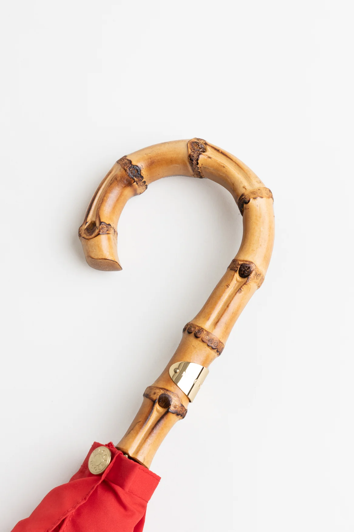Heriot Red Whangee Handle Stick Umbrella - Image 8