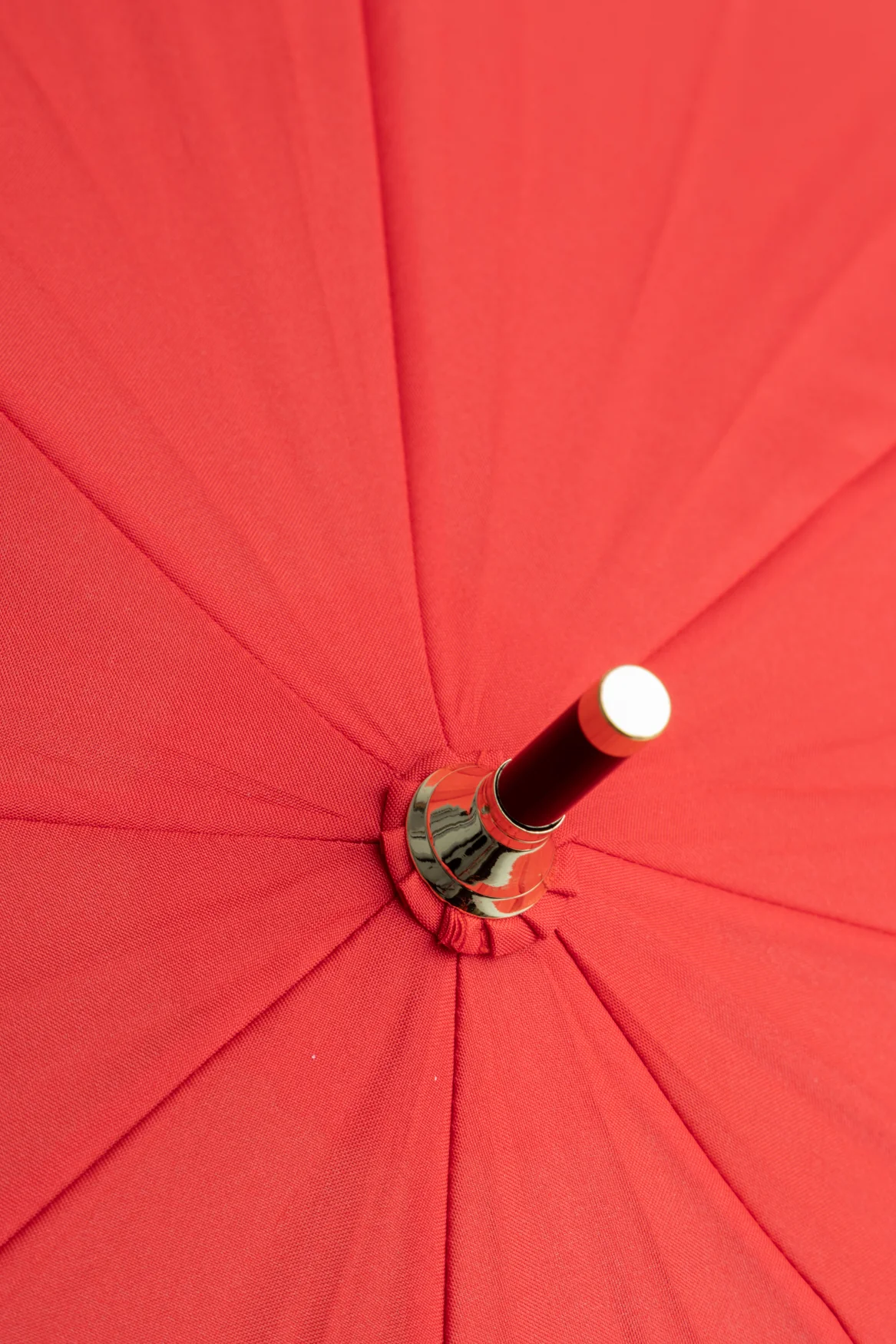 Heriot Red Whangee Handle Stick Umbrella - Image 9