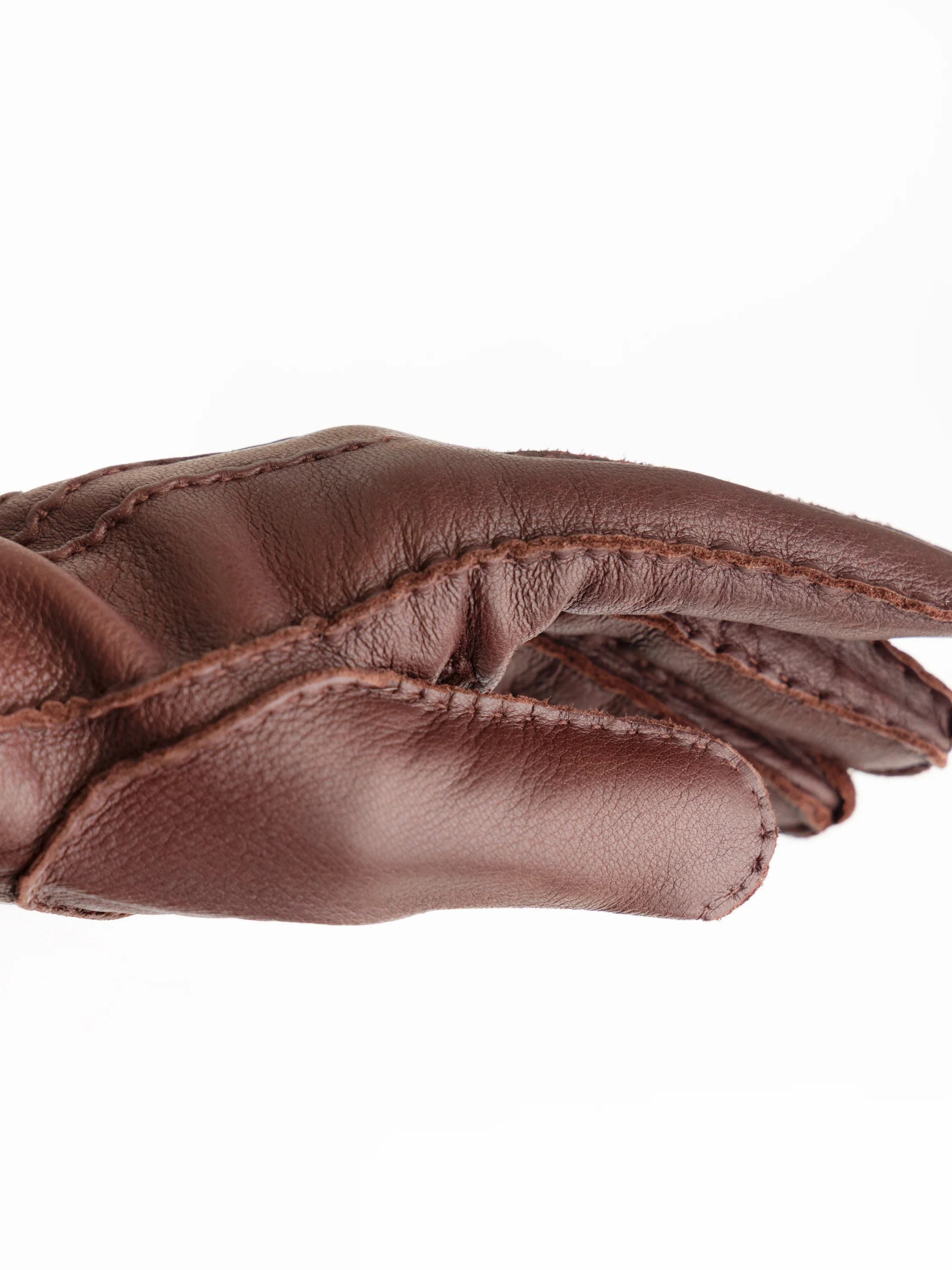 Edward Chestnut Leather Gloves - Image 4