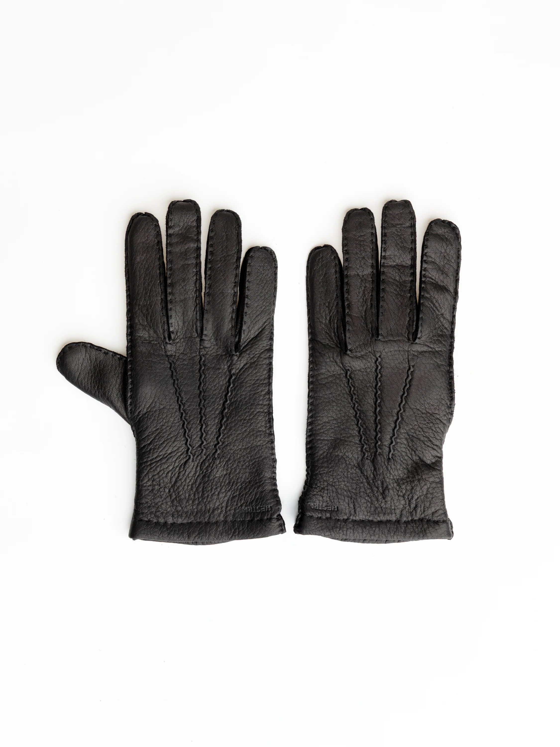 Matthew Black Leather Gloves - Image 3