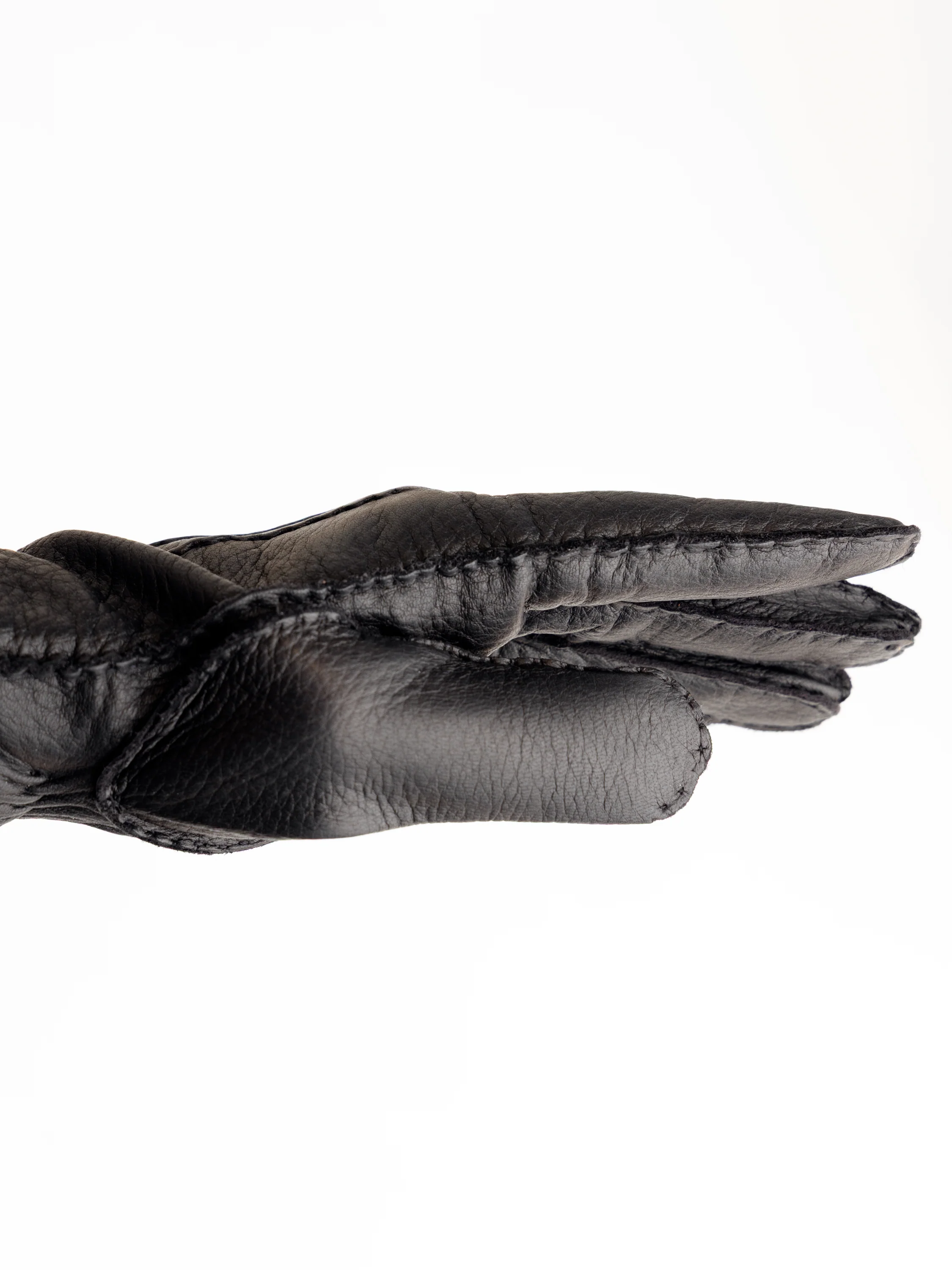 Matthew Black Leather Gloves - Image 4