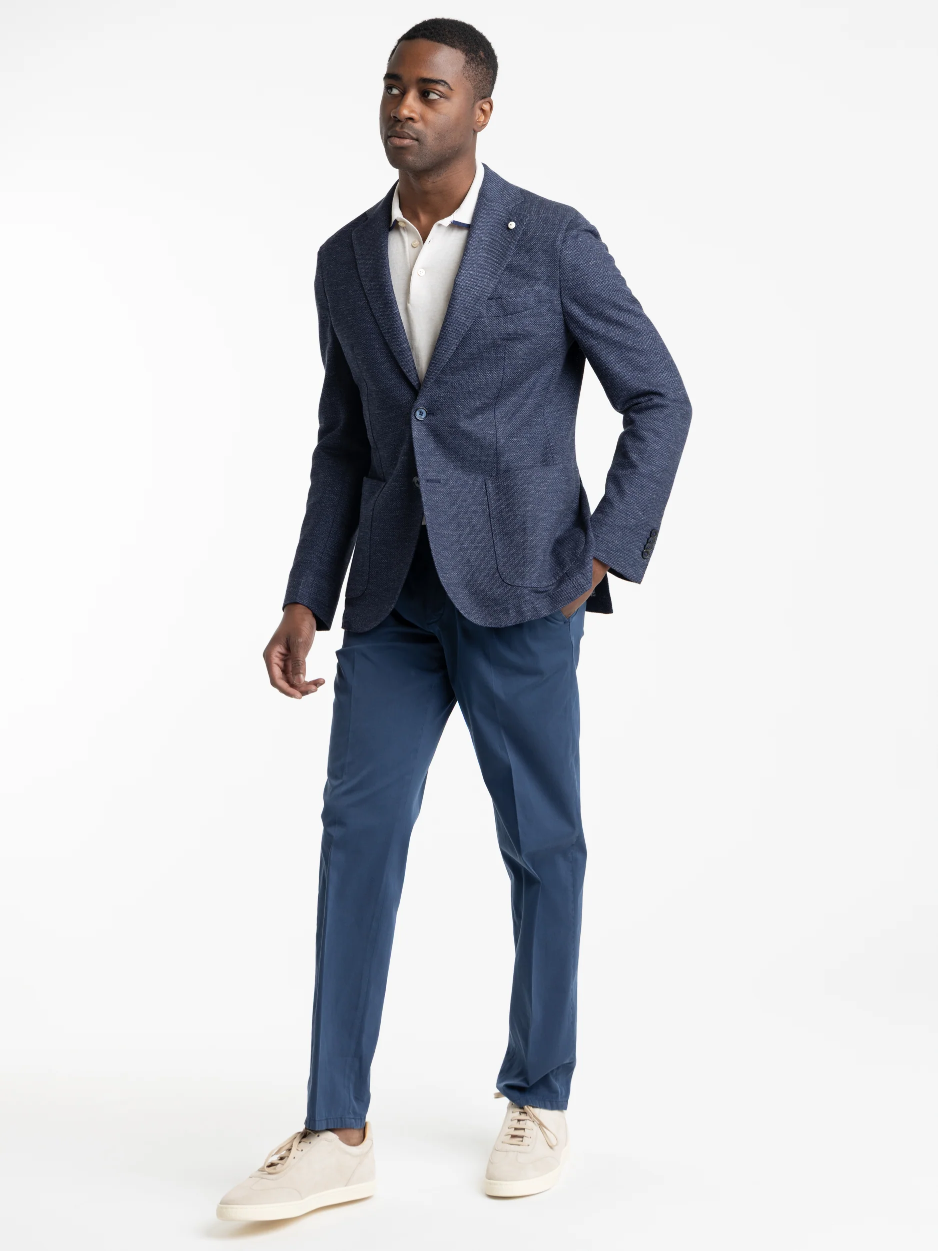 Garment-Dyed Blue Pant - Image 2