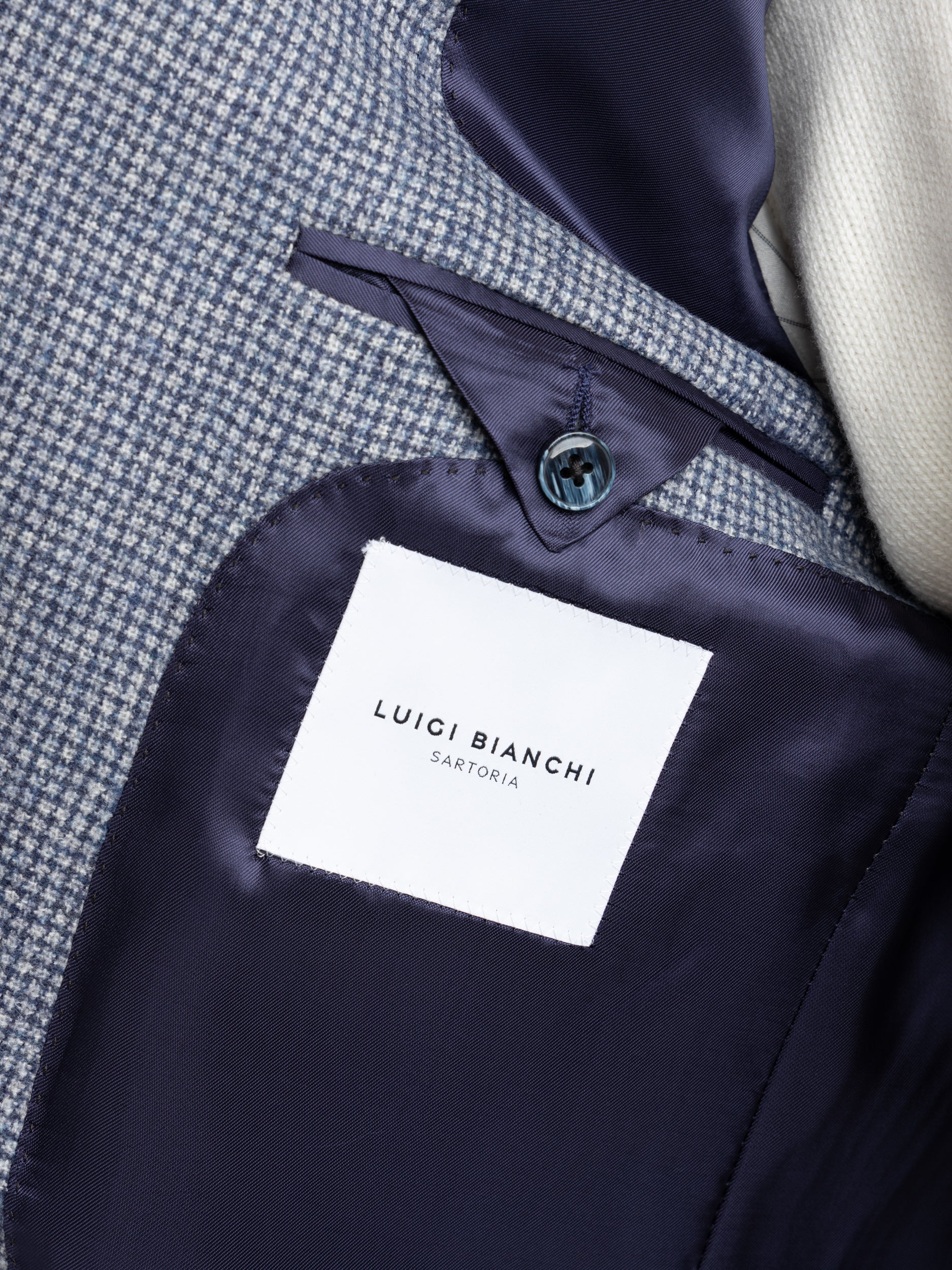 Light Blue Check Wool-Alpaca Sport Jacket - Image 6