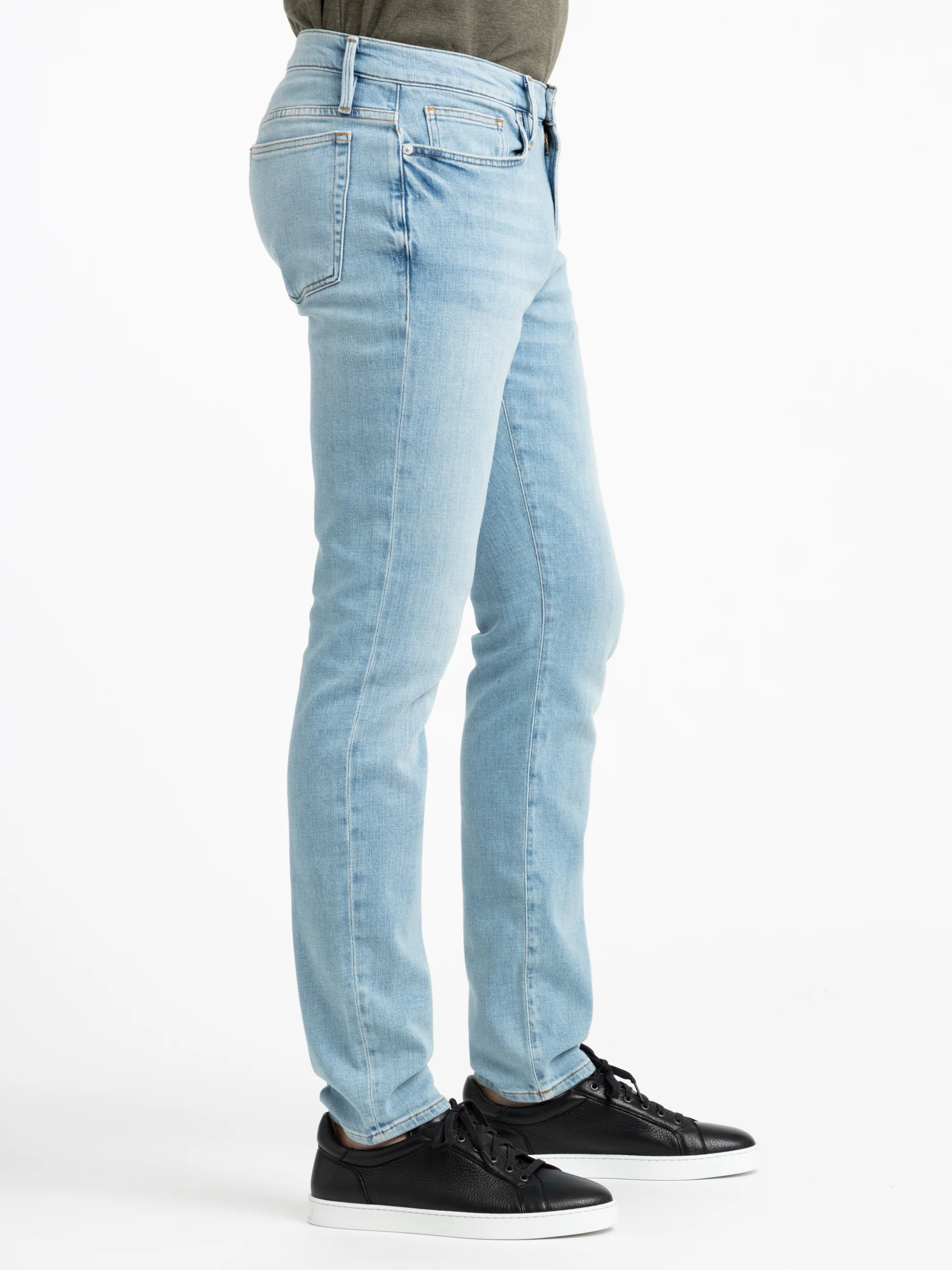 Light Blue L'Homme Skinny Finn Jeans - Image 4