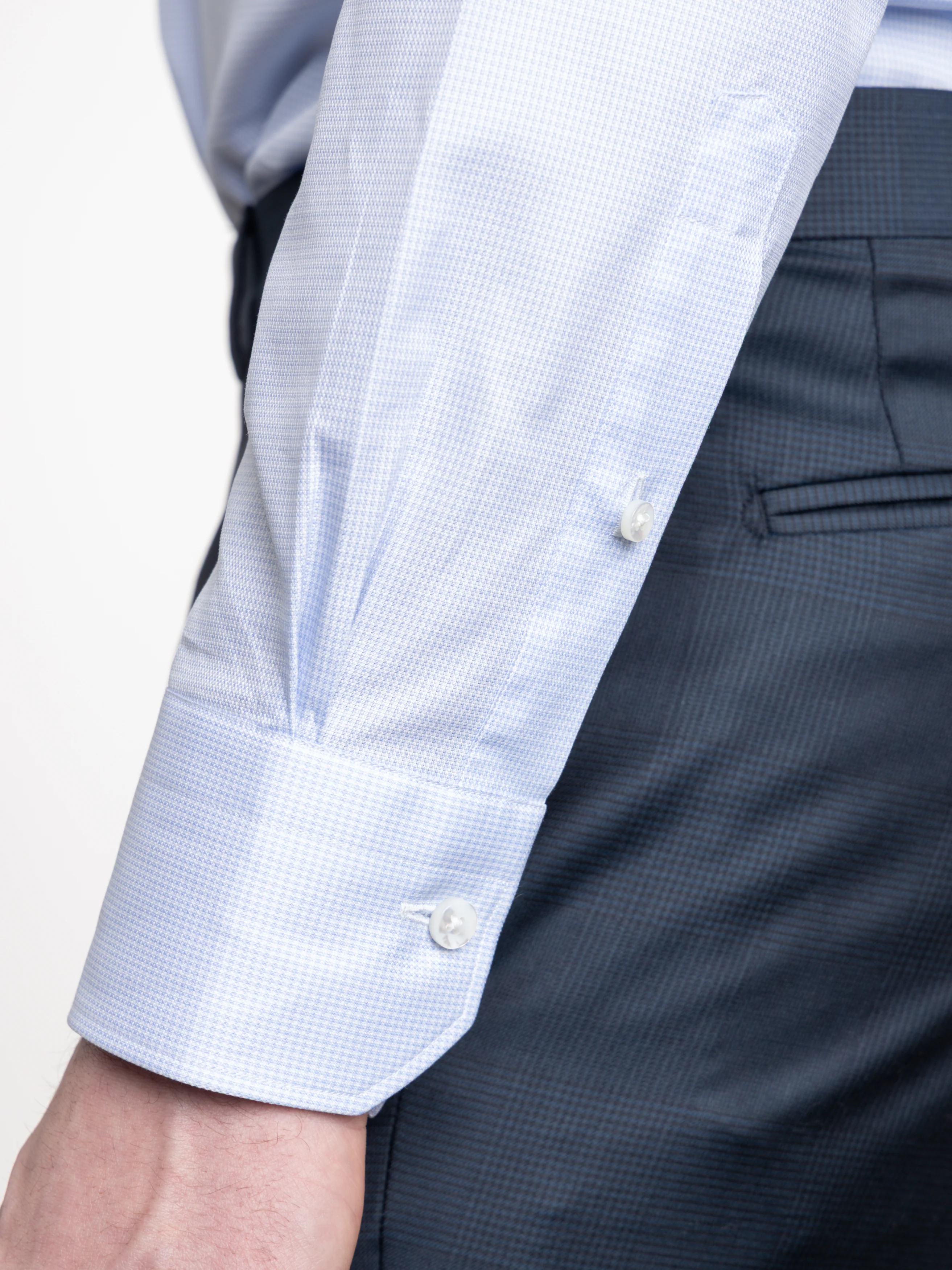 Light Blue Structured Trecapi Shirt - Image 6