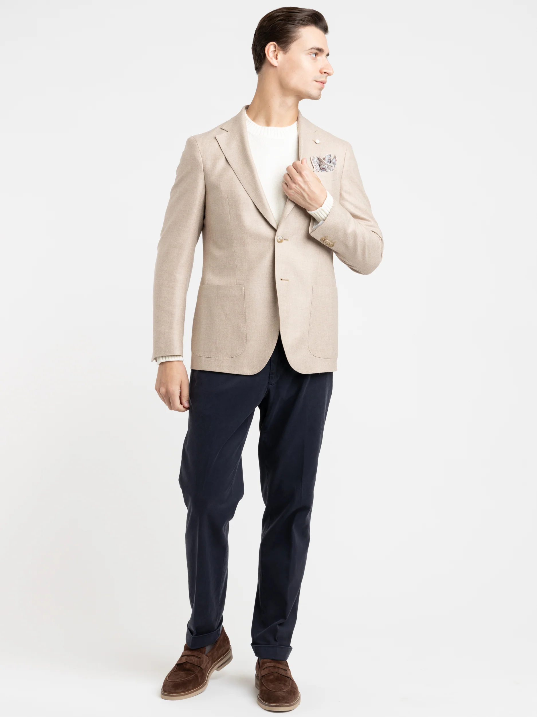 Light Brown Wool-Cashmere Sport Jacket - Image 2