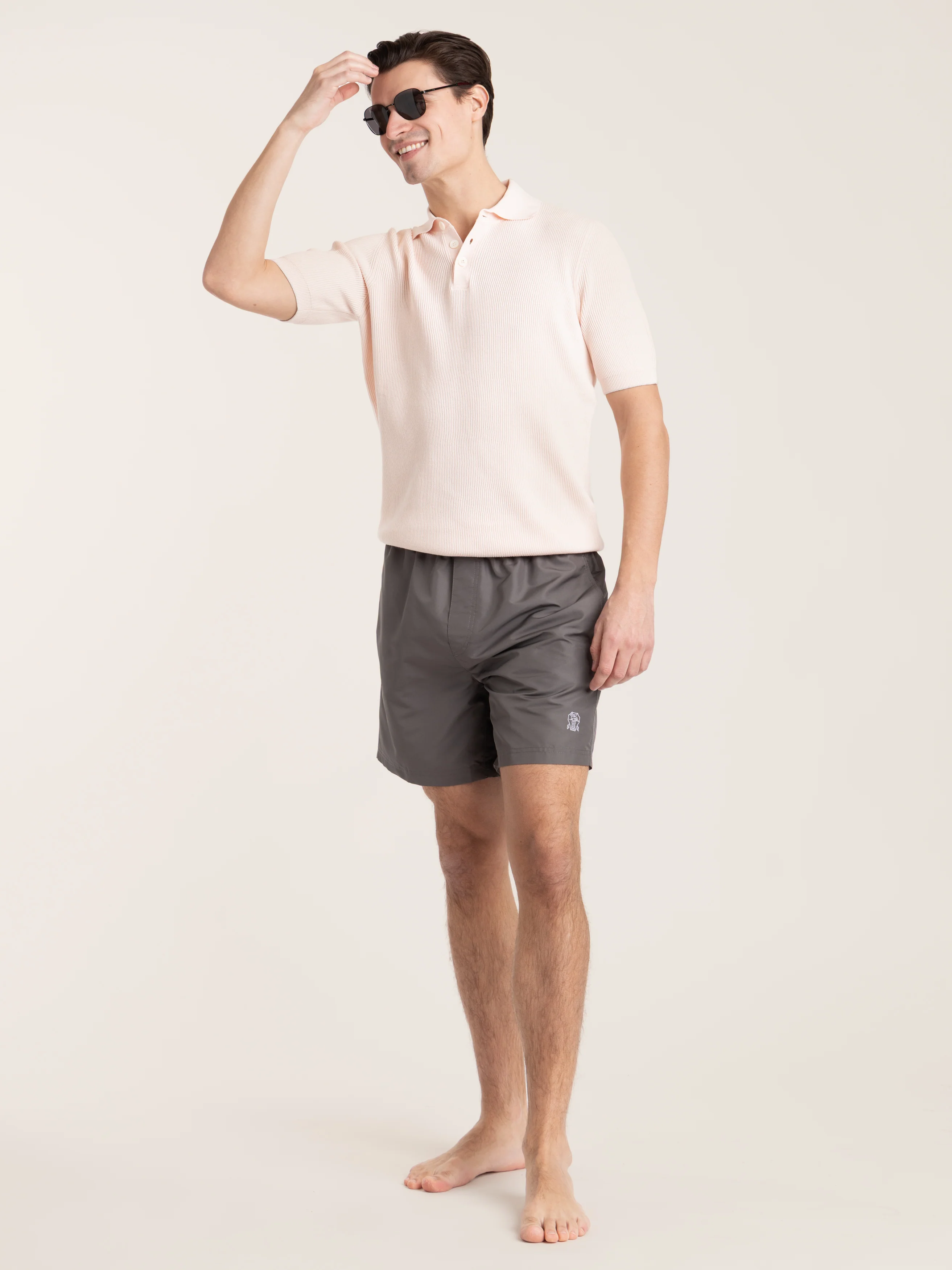 Light Pink Ribbed Polo - Image 2