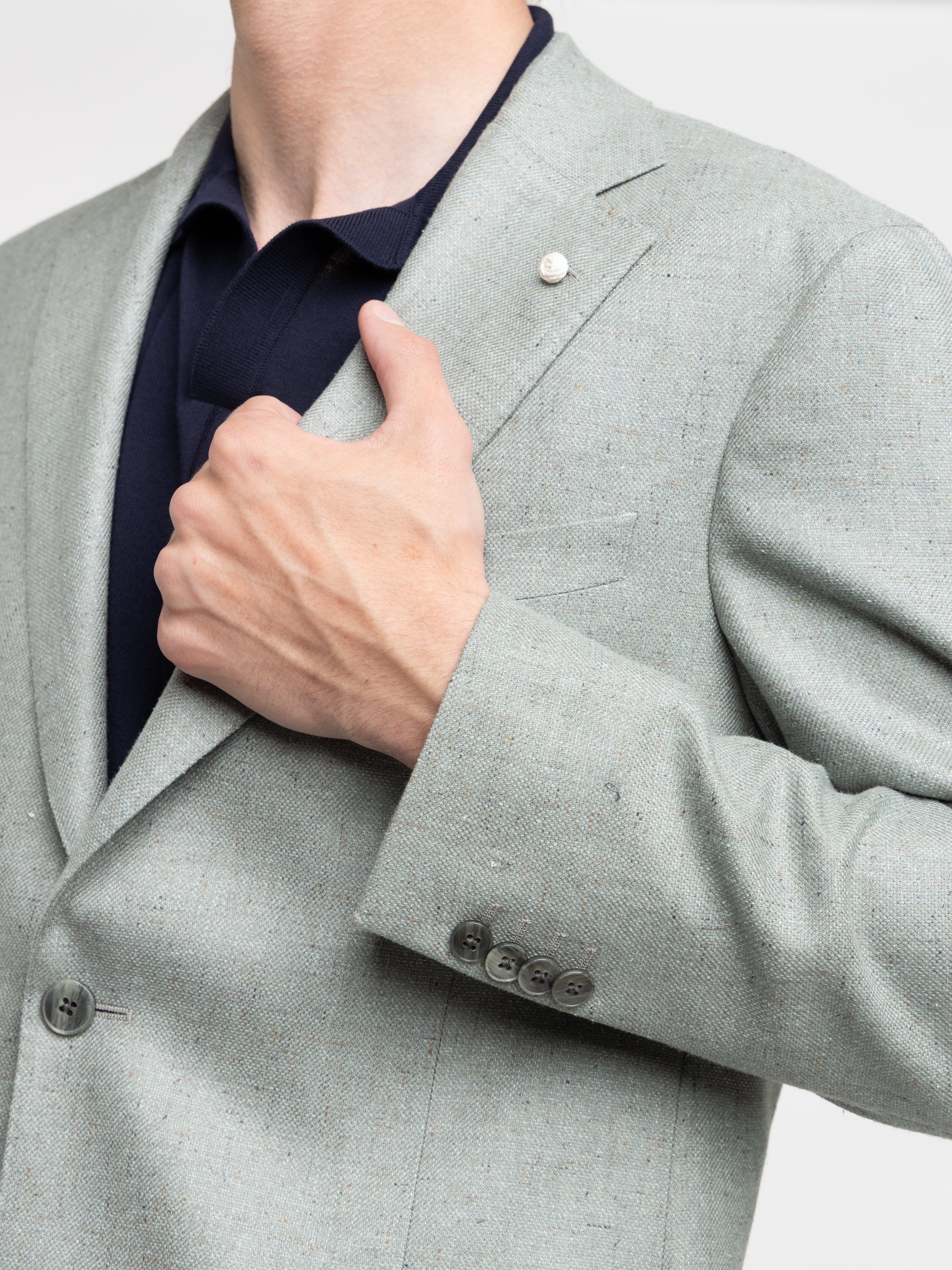Green Silk-Wool Sport Jacket - Image 5