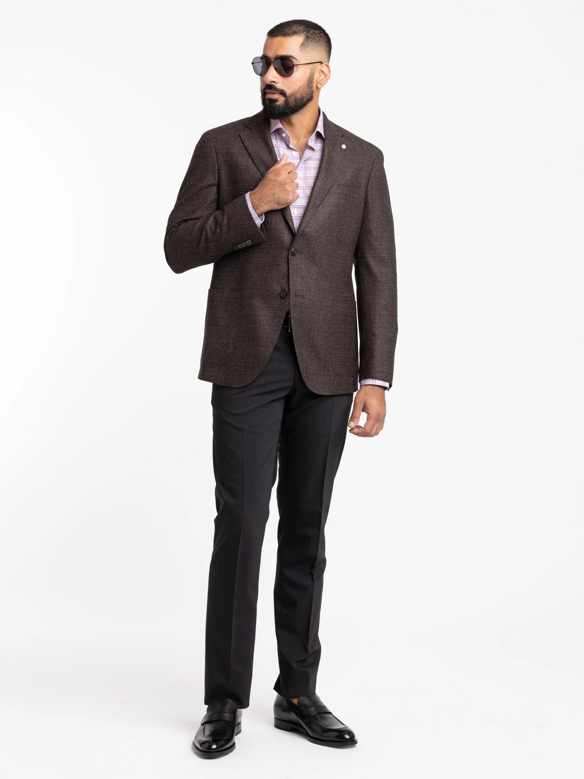 Dark Brown Wool Sport Jacket - Image 2