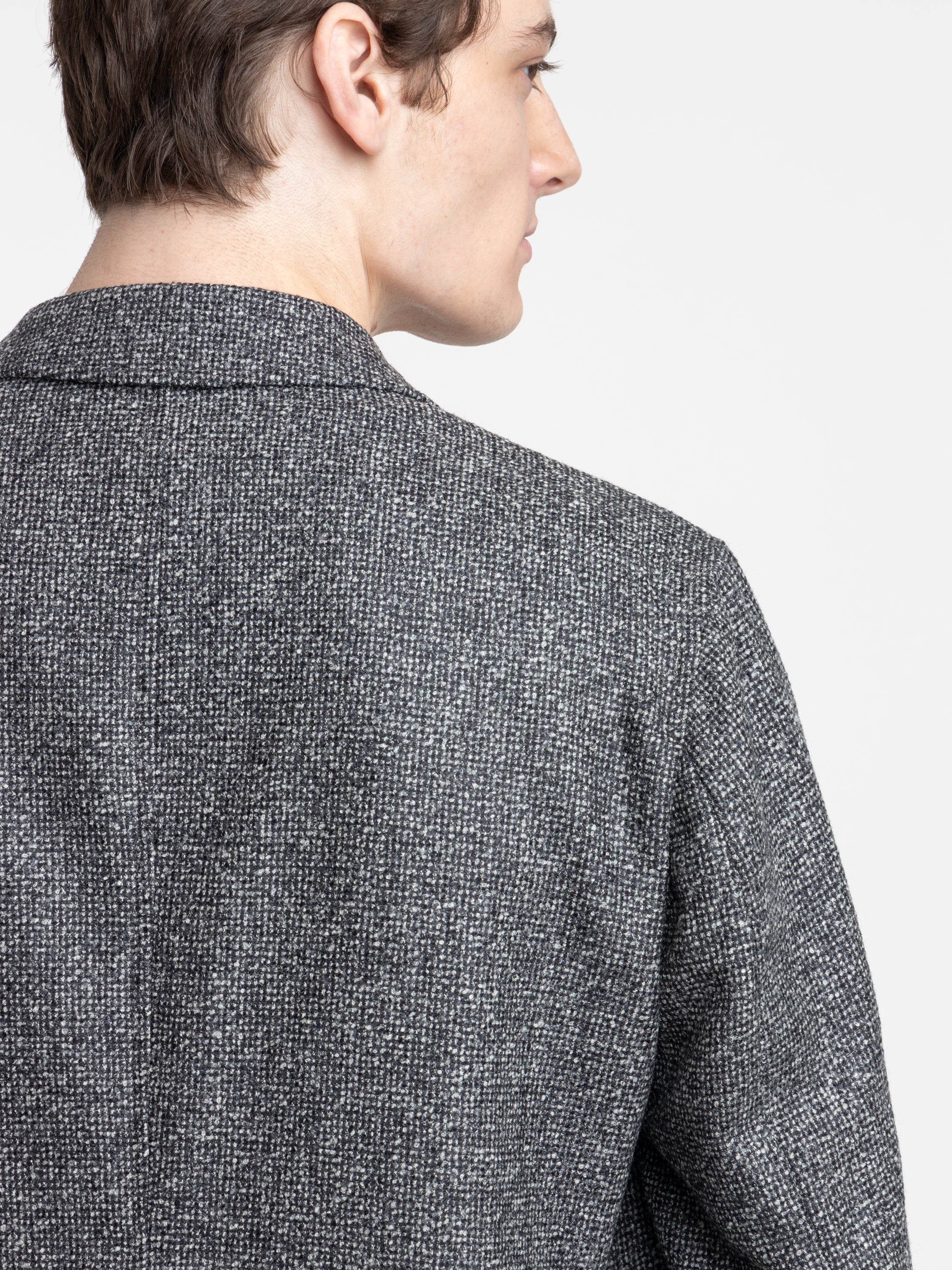 Microcheck Full Button Overshirt - Image 5