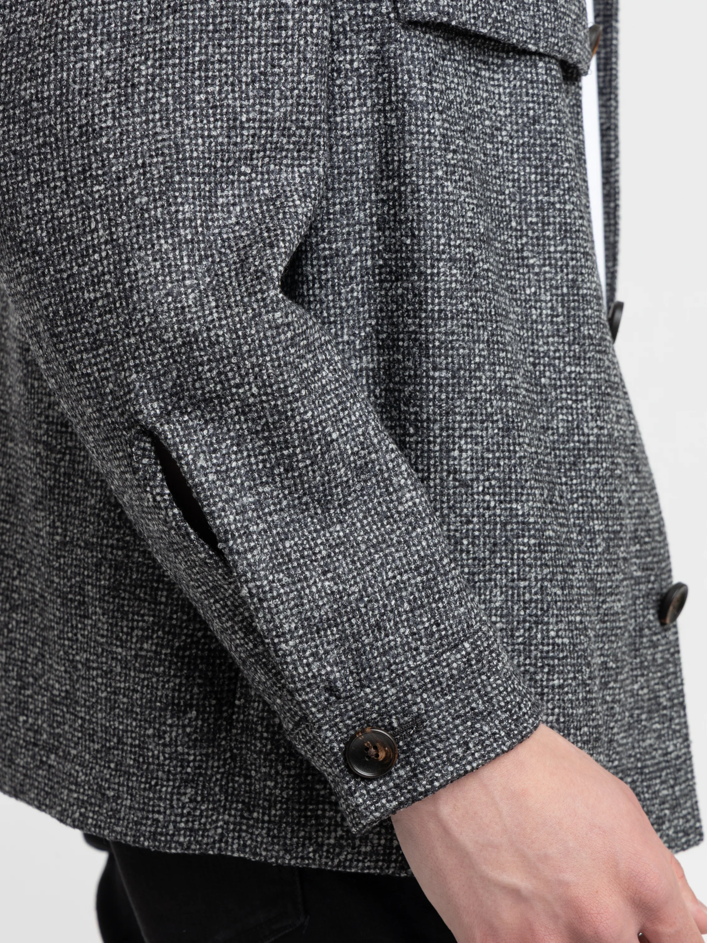 Microcheck Full Button Overshirt - Image 6