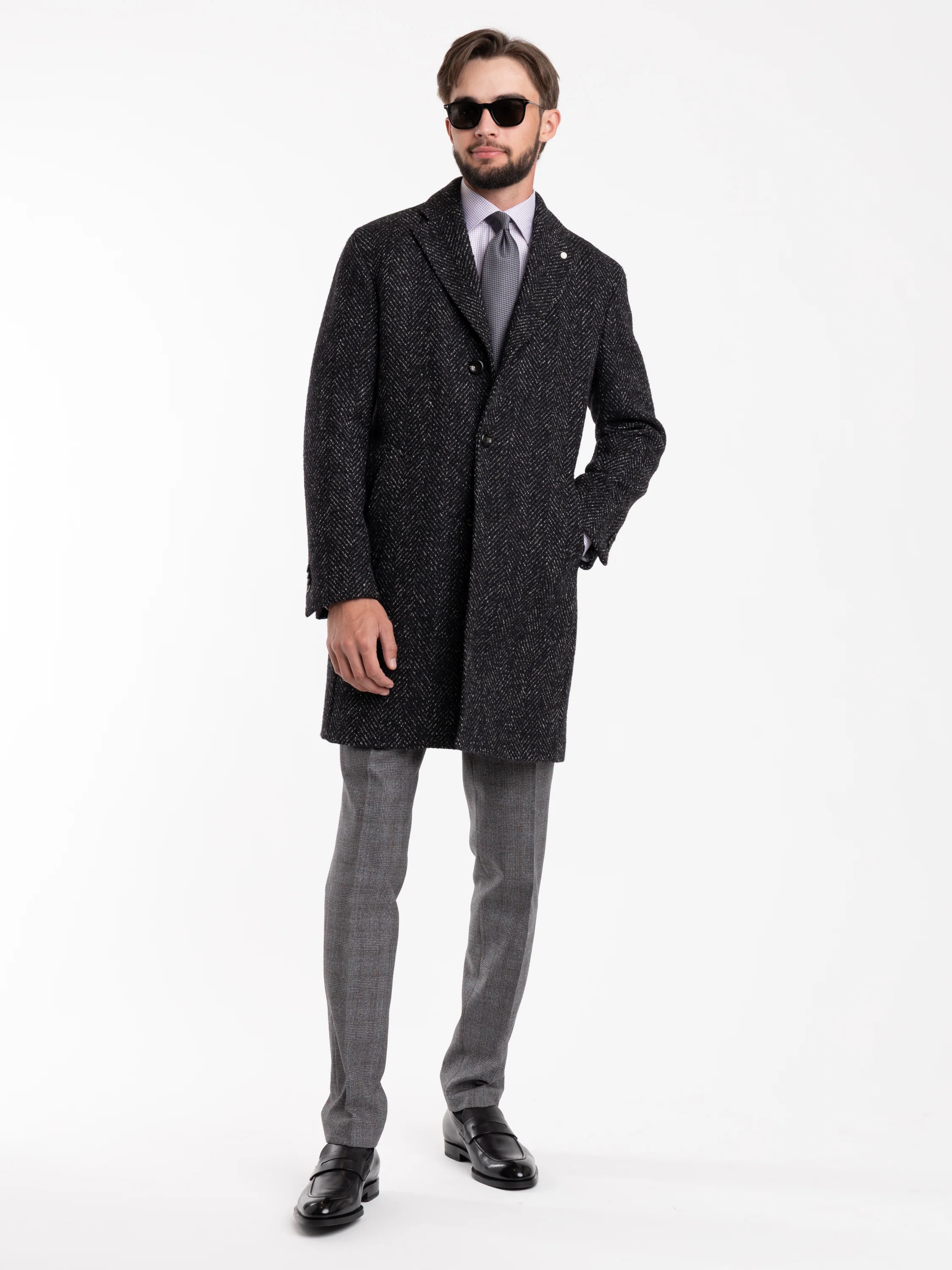 Black Wool Topcoat - Image 10