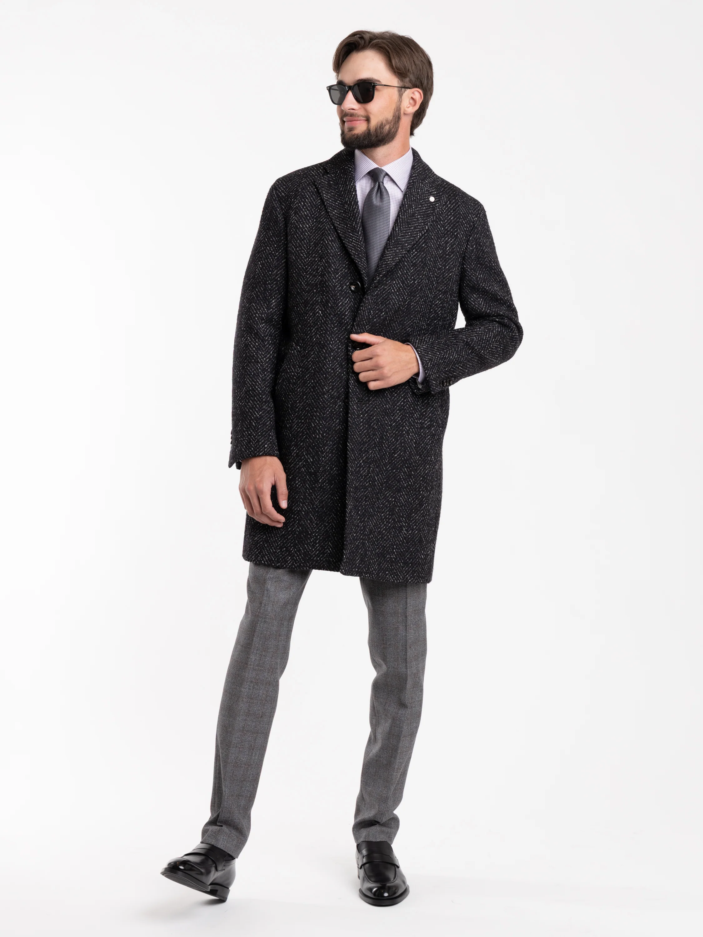 Black Wool Topcoat - Image 2