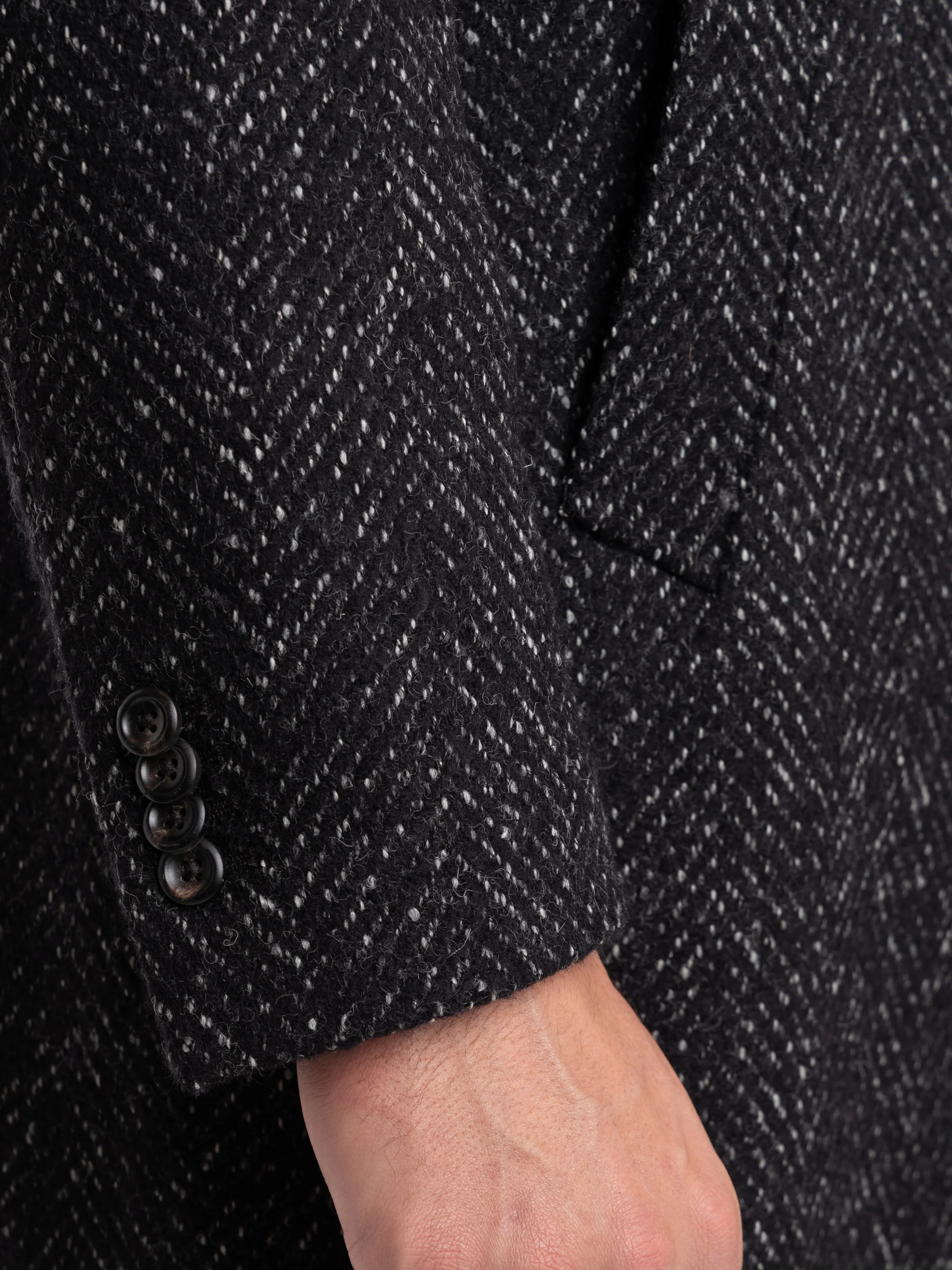 Black Wool Topcoat - Image 8