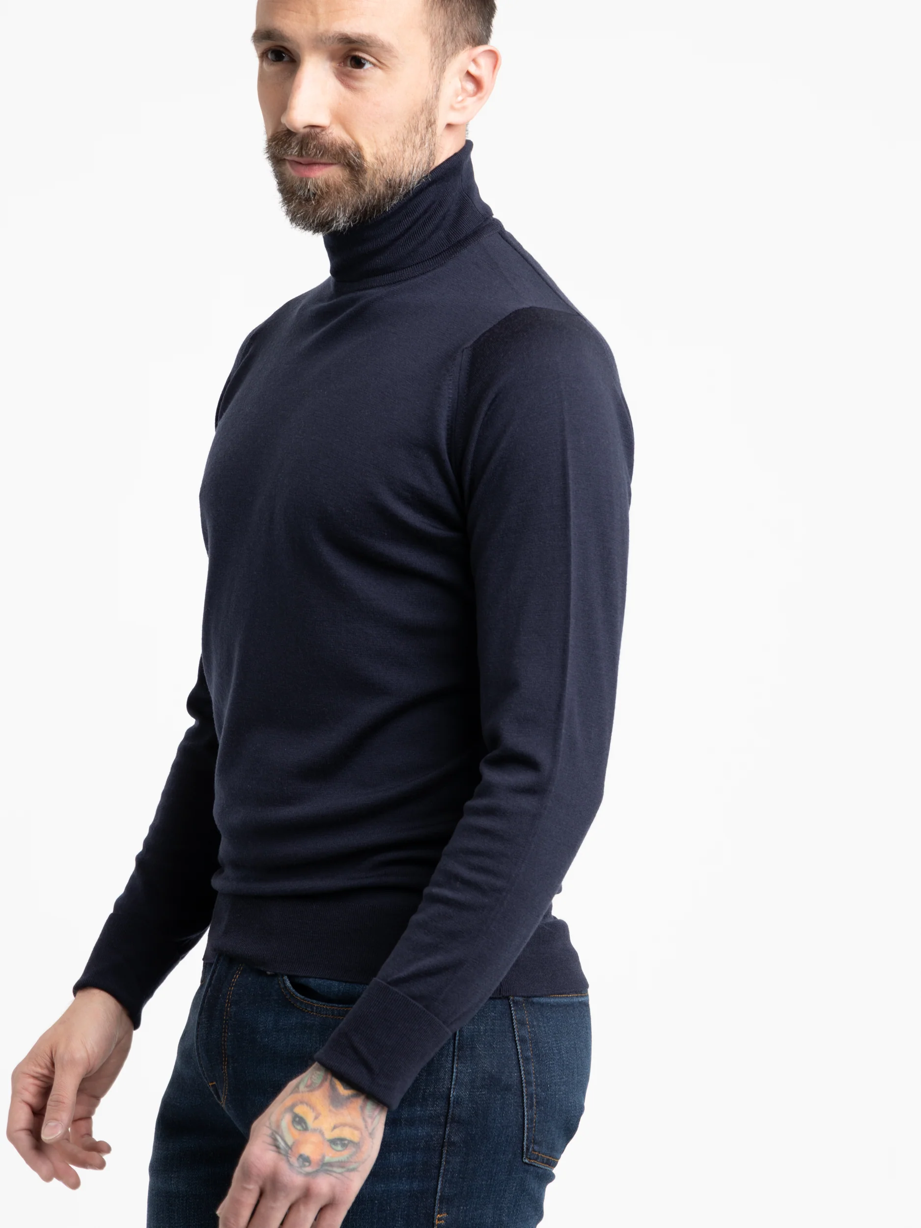 Midnight Richards Extra-Fine Merino Wool Sweater - Image 2