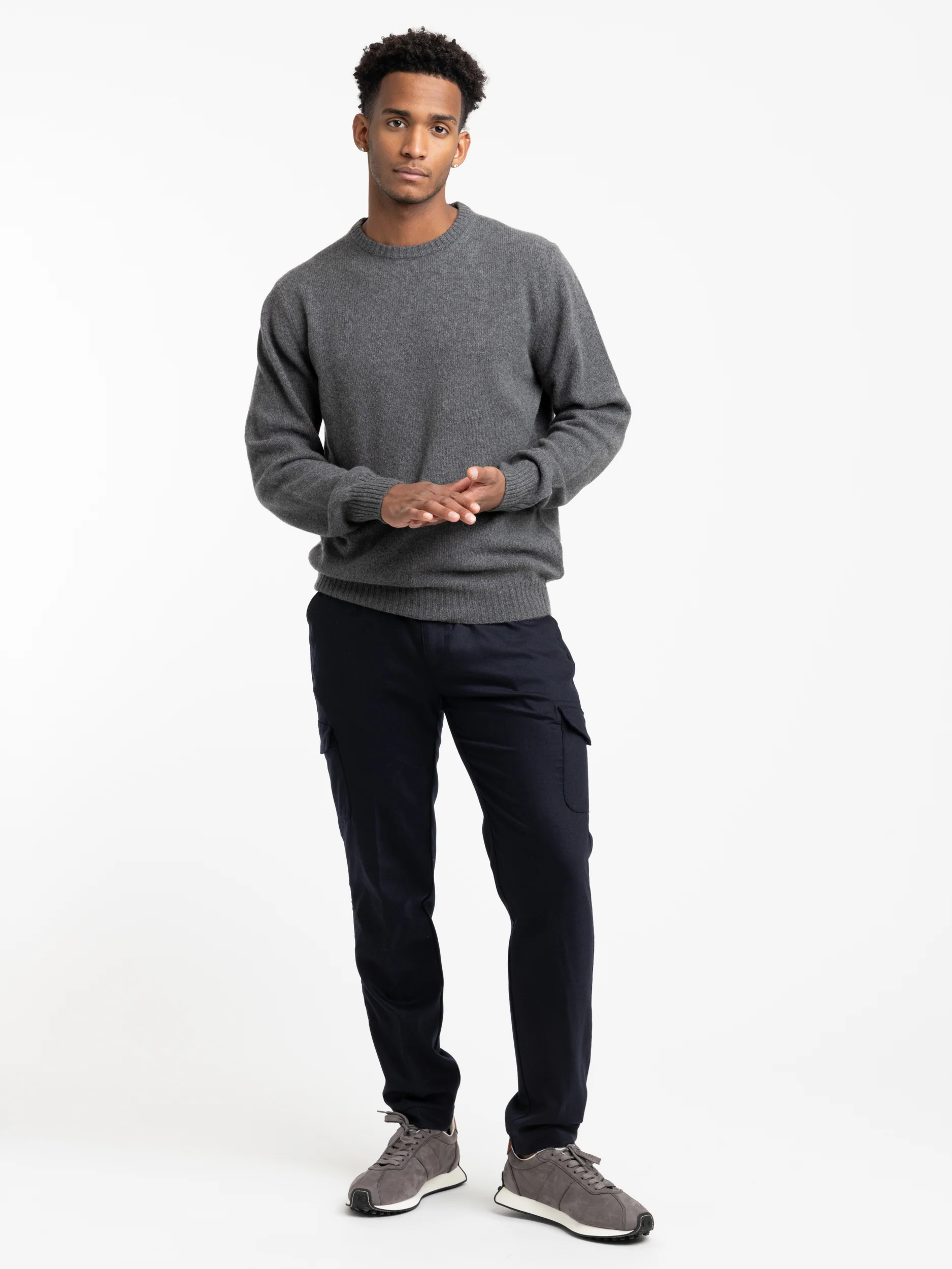 Navy Flannel Jogger Pants - Image 2