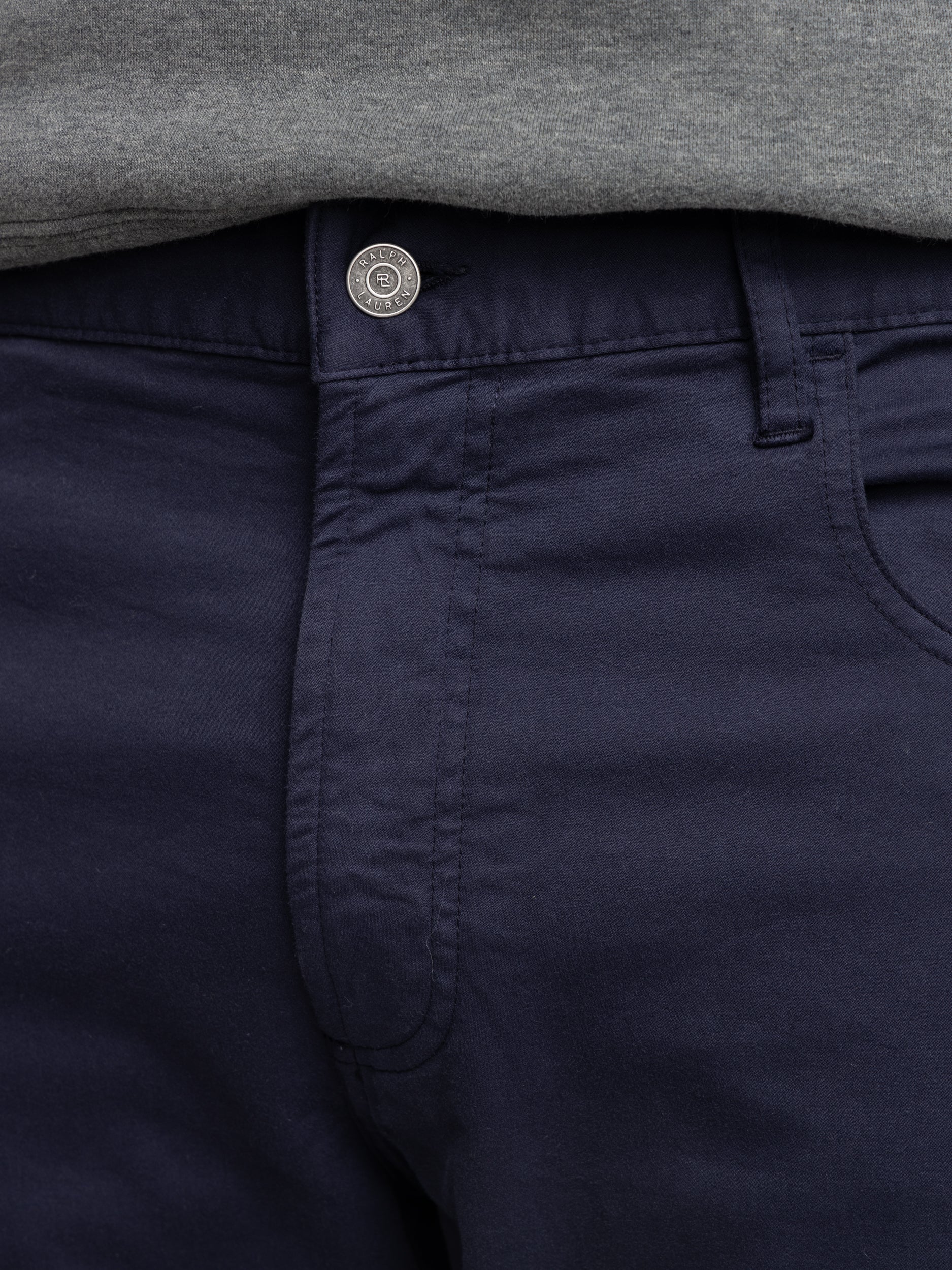 Navy Straight Fit Chino Pants - Image 6