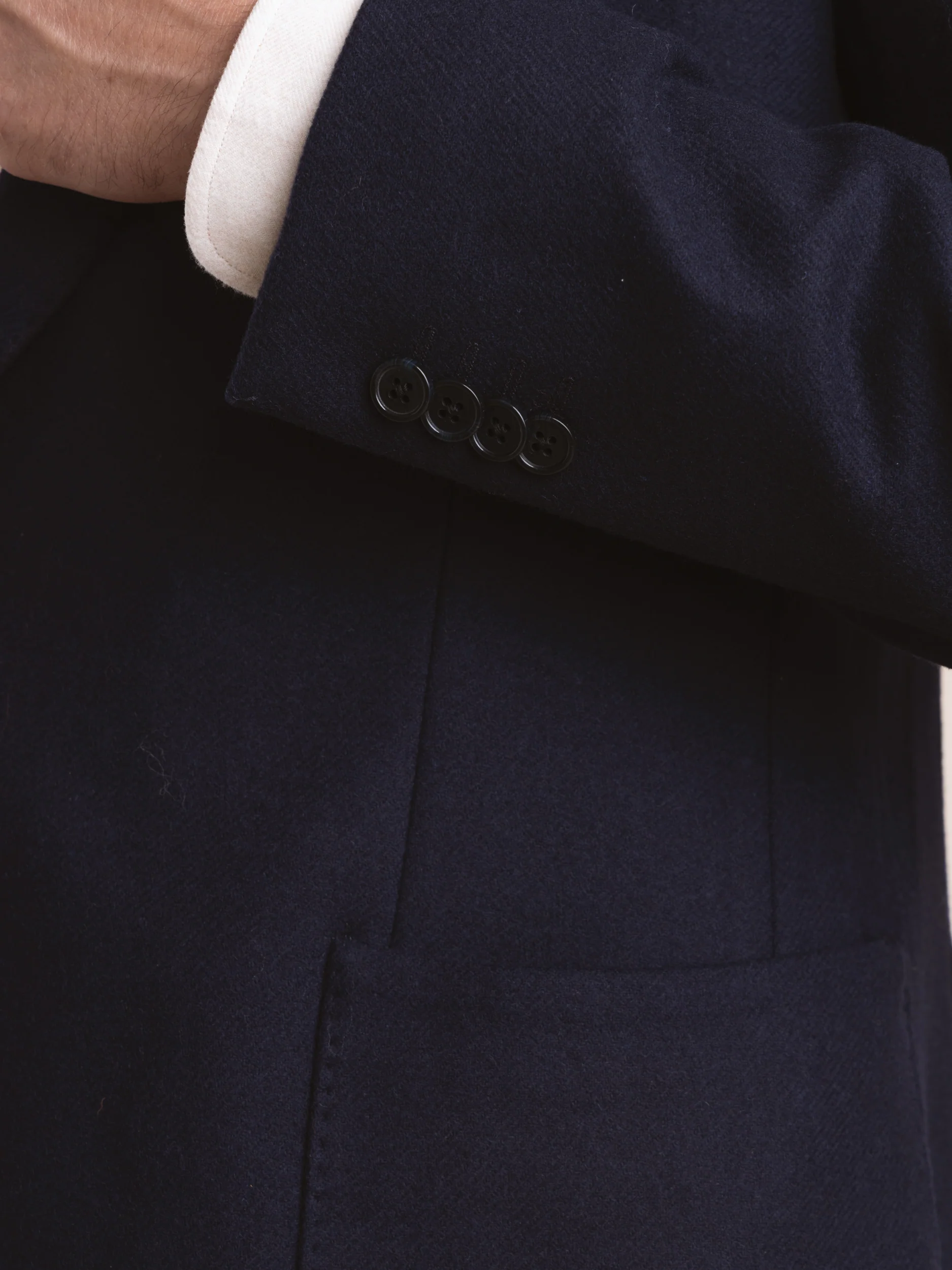 Navy Wool-Blend Sport Jacket - Image 6