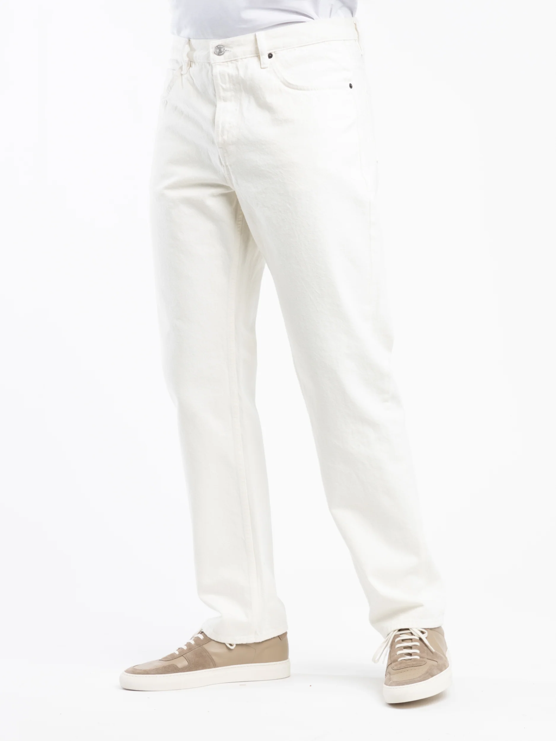 Off White Straight Jeans
