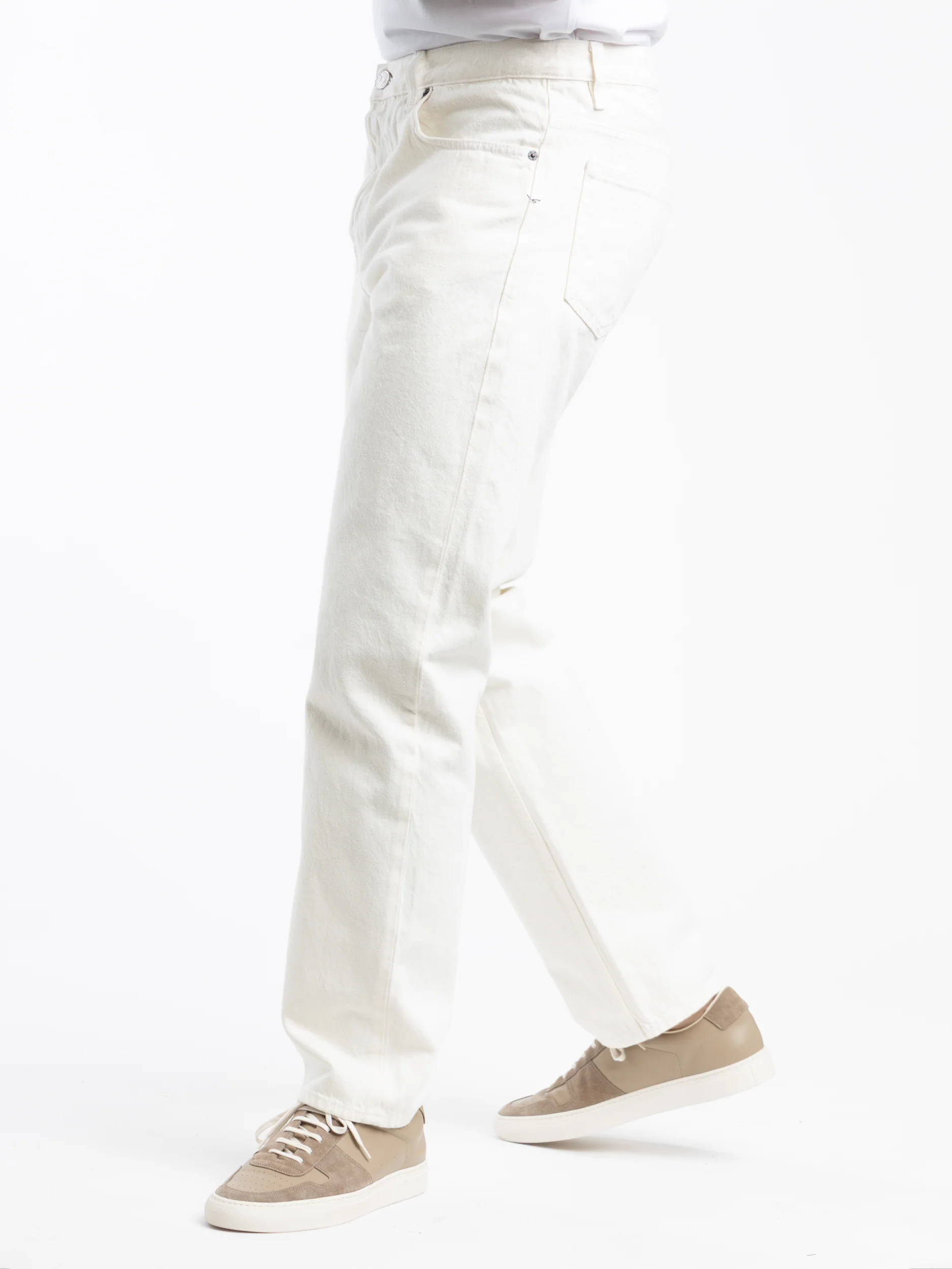 Off White Straight Jeans - Image 3