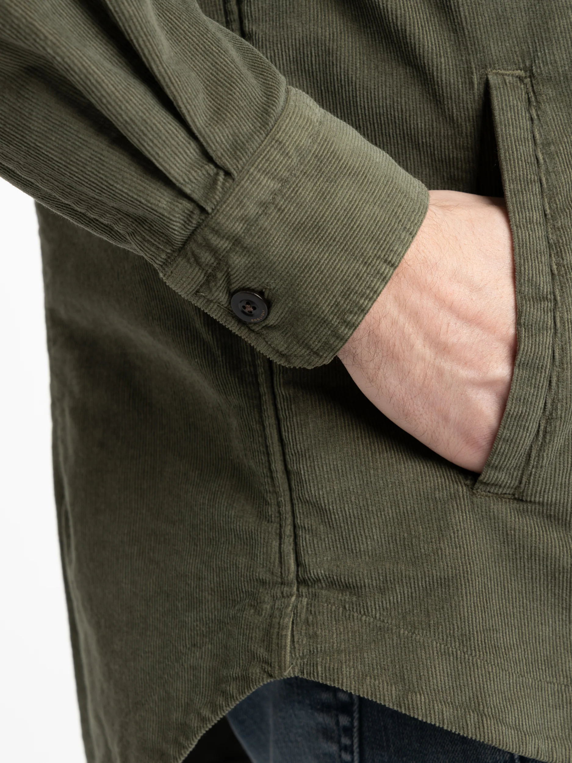 Olive Corduroy Overshirt - Image 7