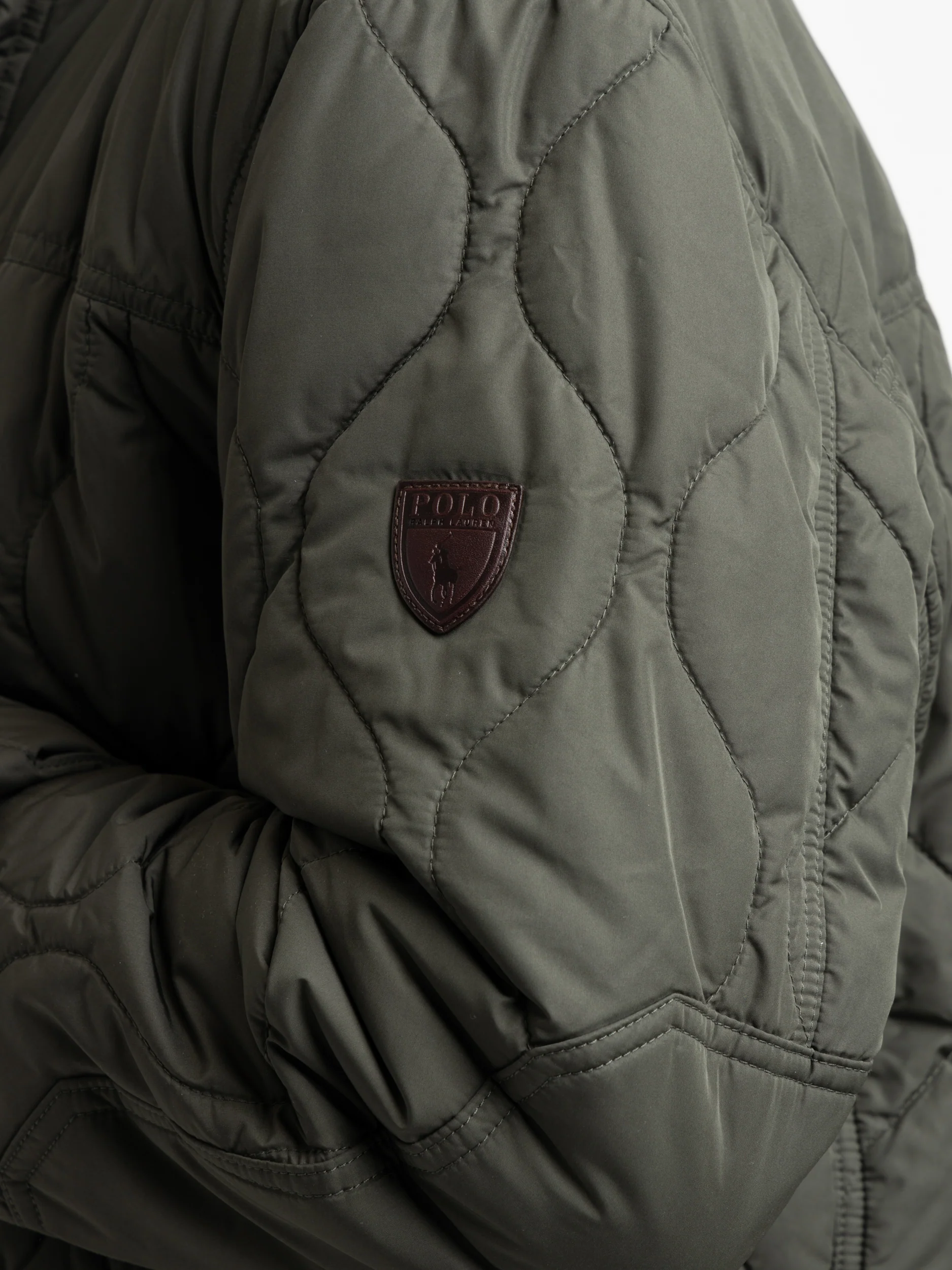 Olive Smoke Quilted Utility Jacket - Image 8
