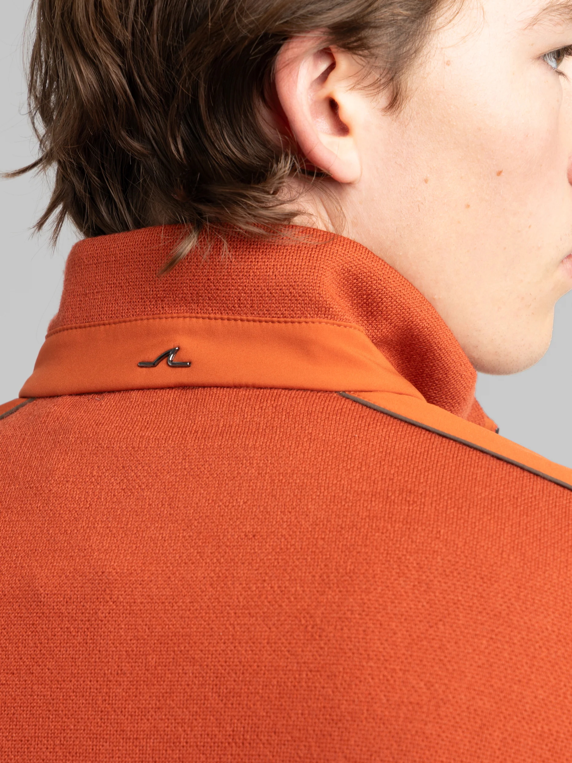 Orange Quarter Zip Knit - Image 5