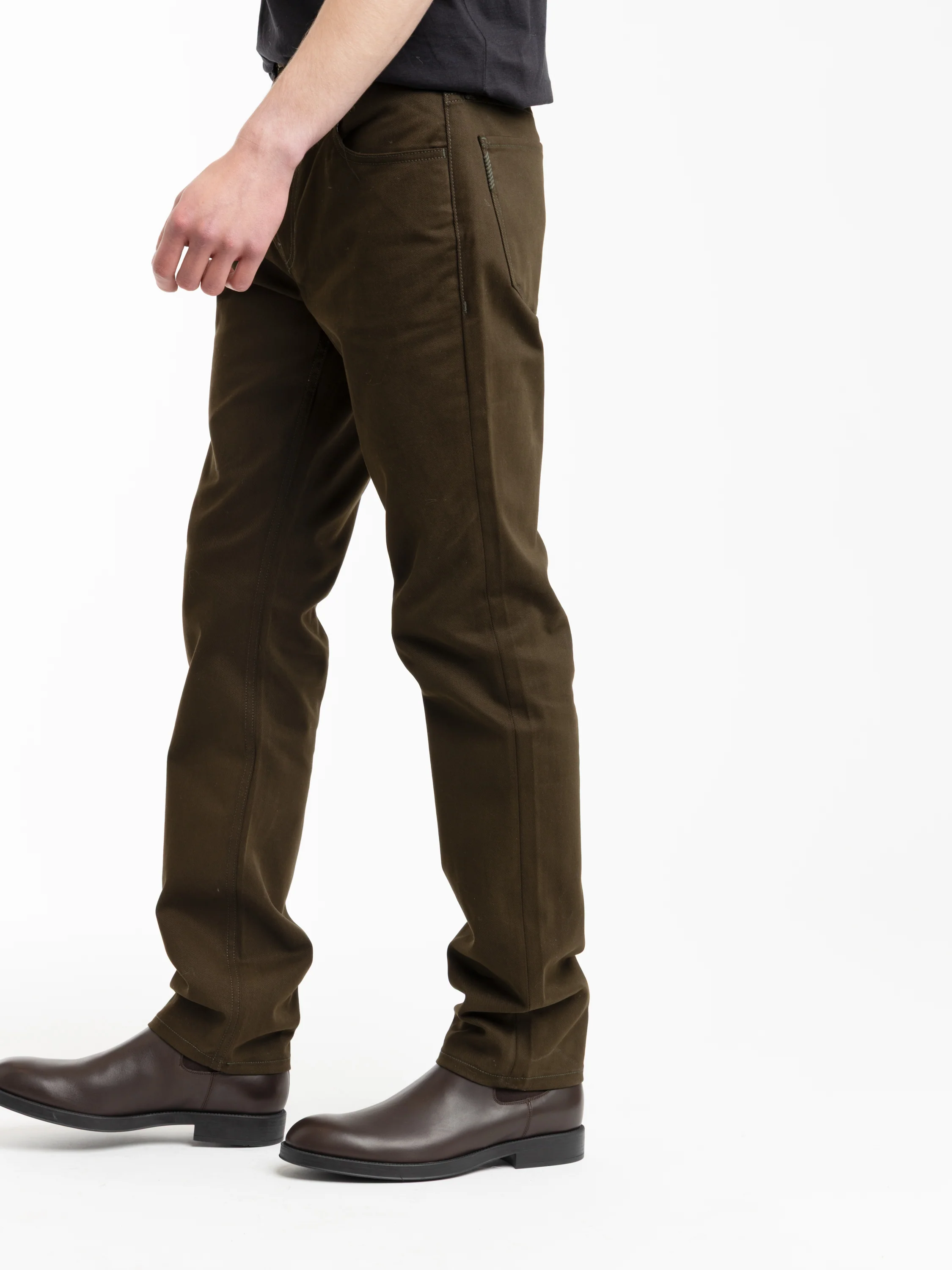 Olive Twill Macneil Slim Straight Pant - Image 4
