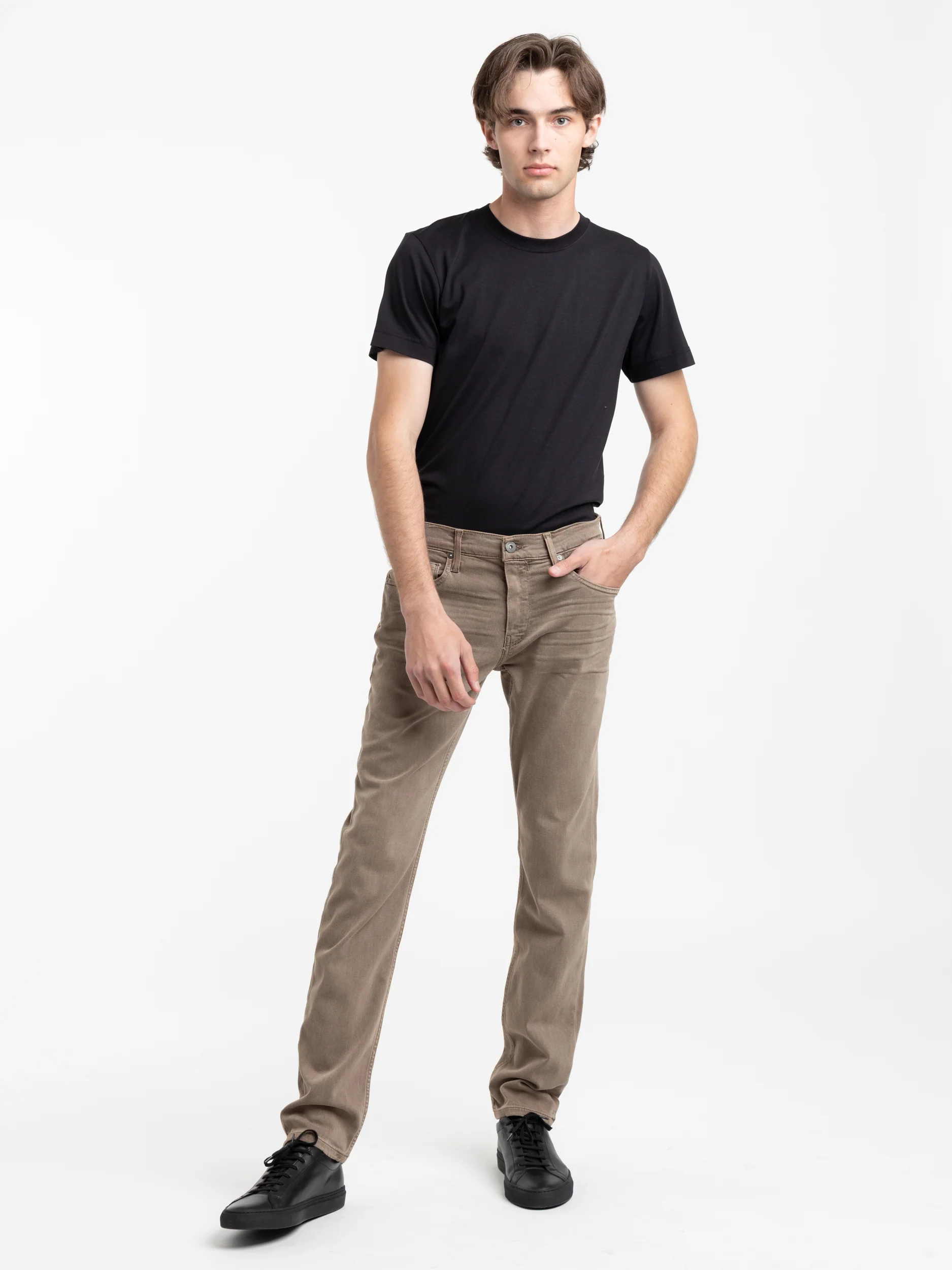 Lennox Vintage Beige Ash Slim Fit Jeans - Image 2