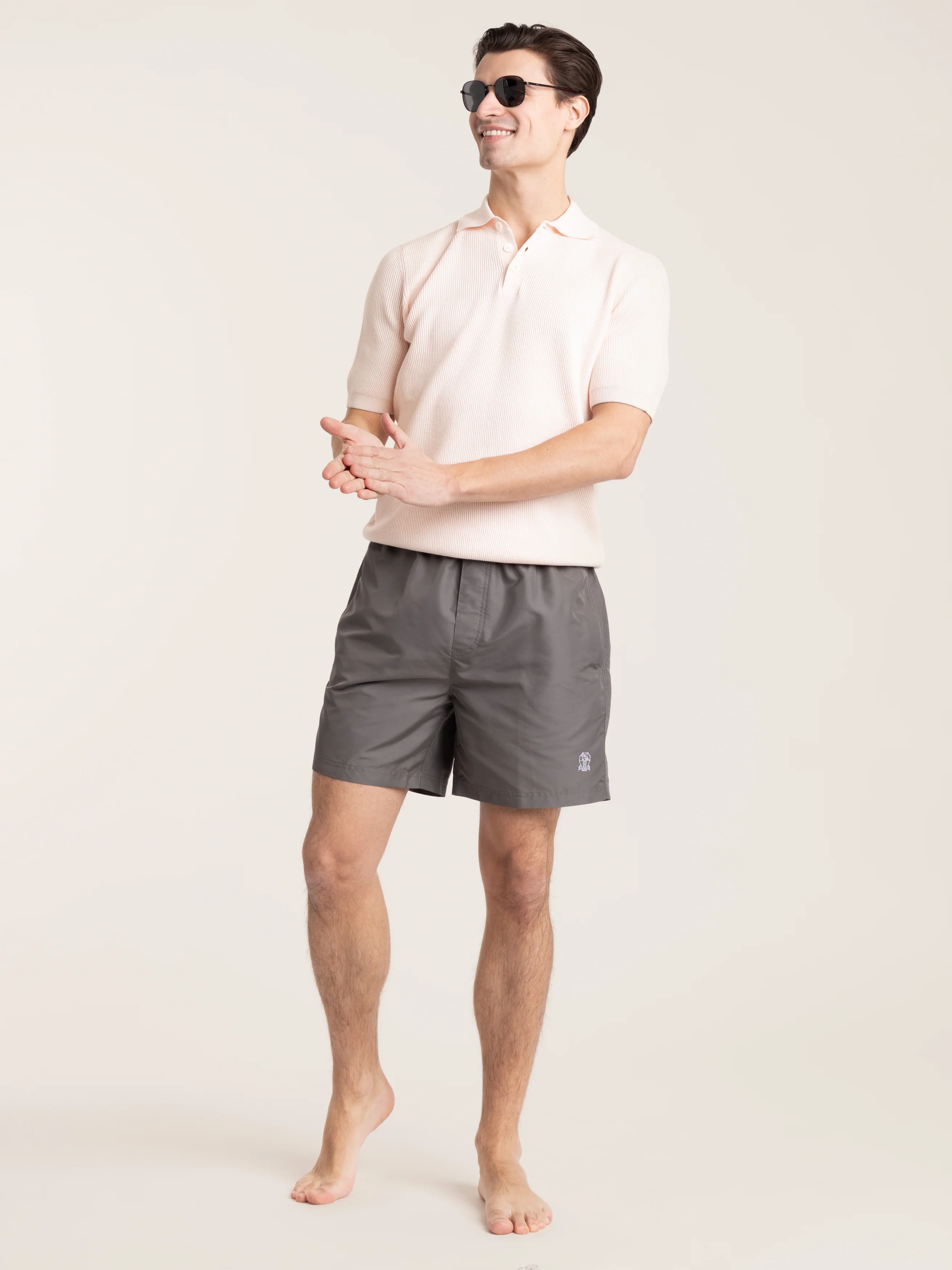 Panama Grey Swim Trunks - Image 2