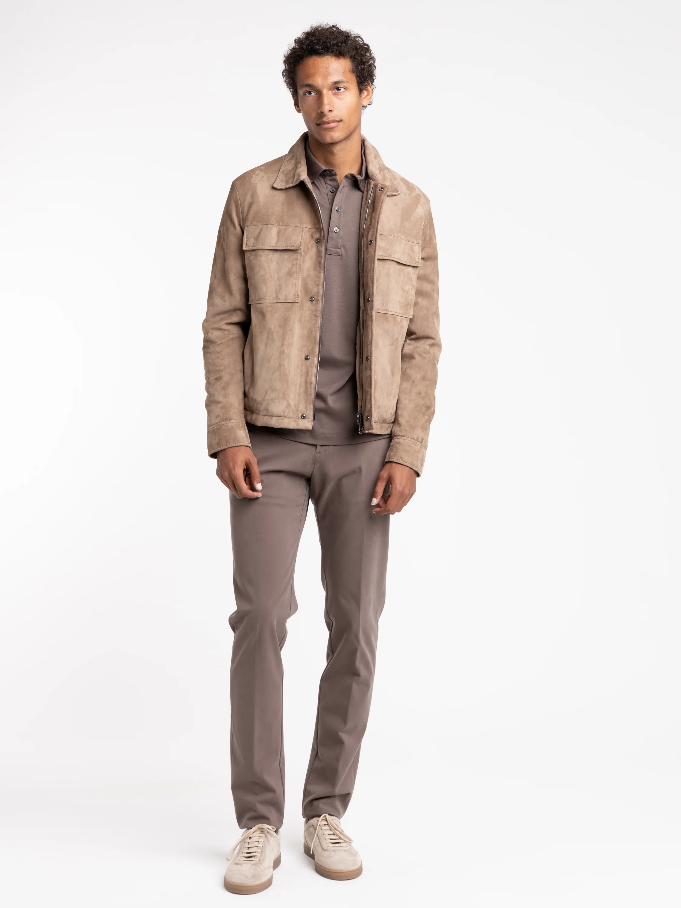 Brown Suede Aqualeather Coat - Image 2