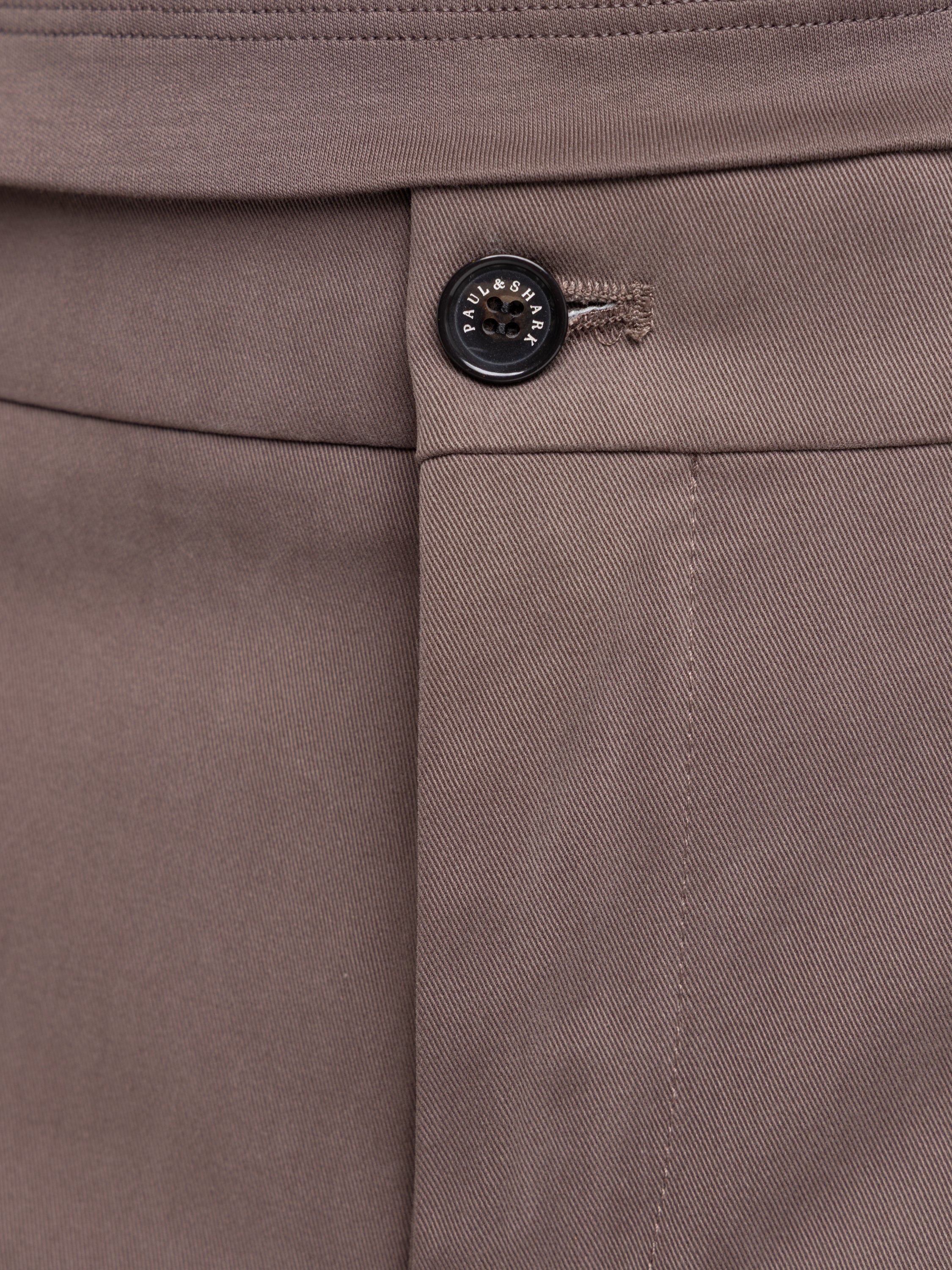 Taupe Brown Slim Stretch Trouser - Image 6