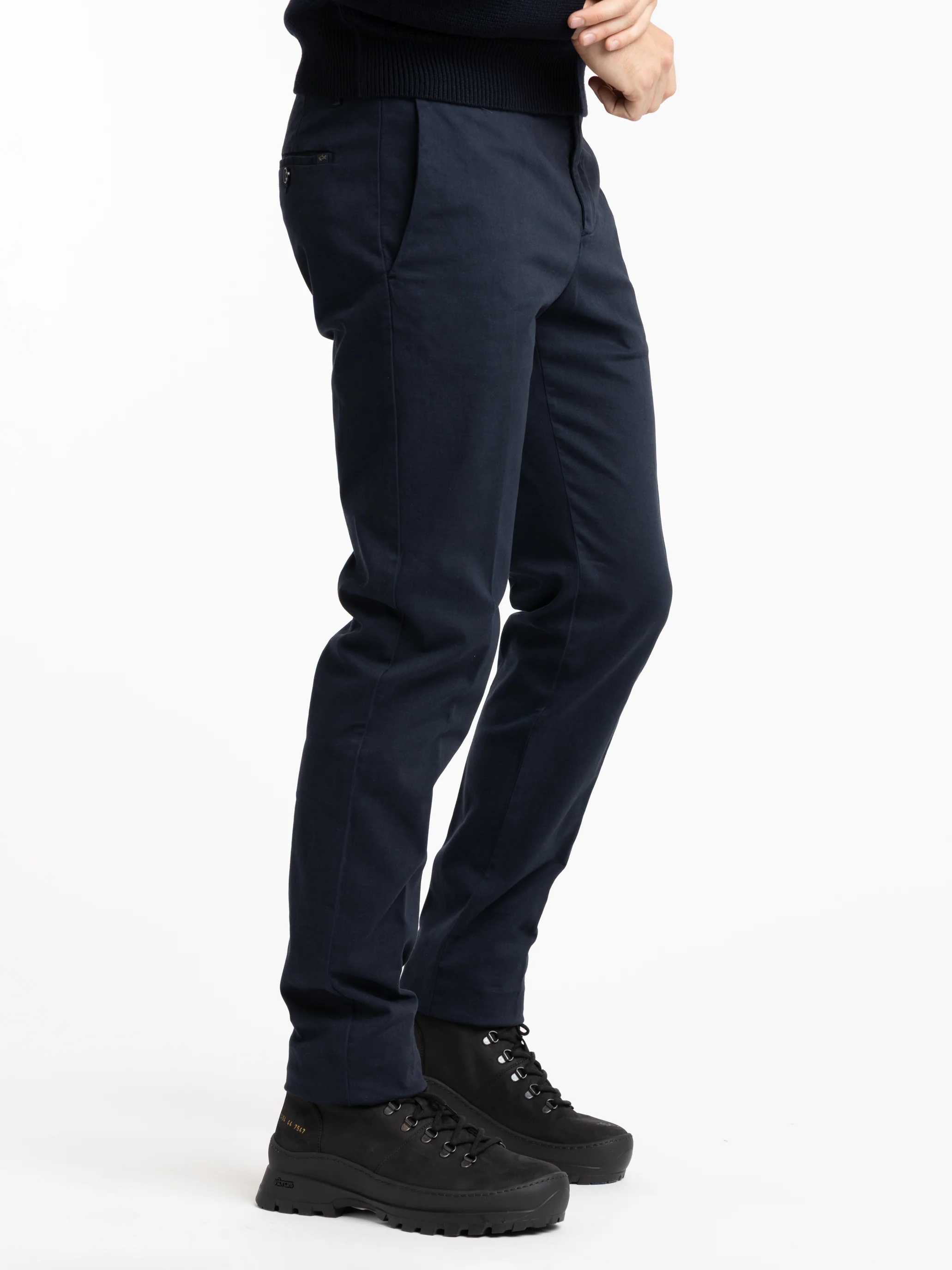 Dark Navy Slim Fit Stretch Pant - Image 2