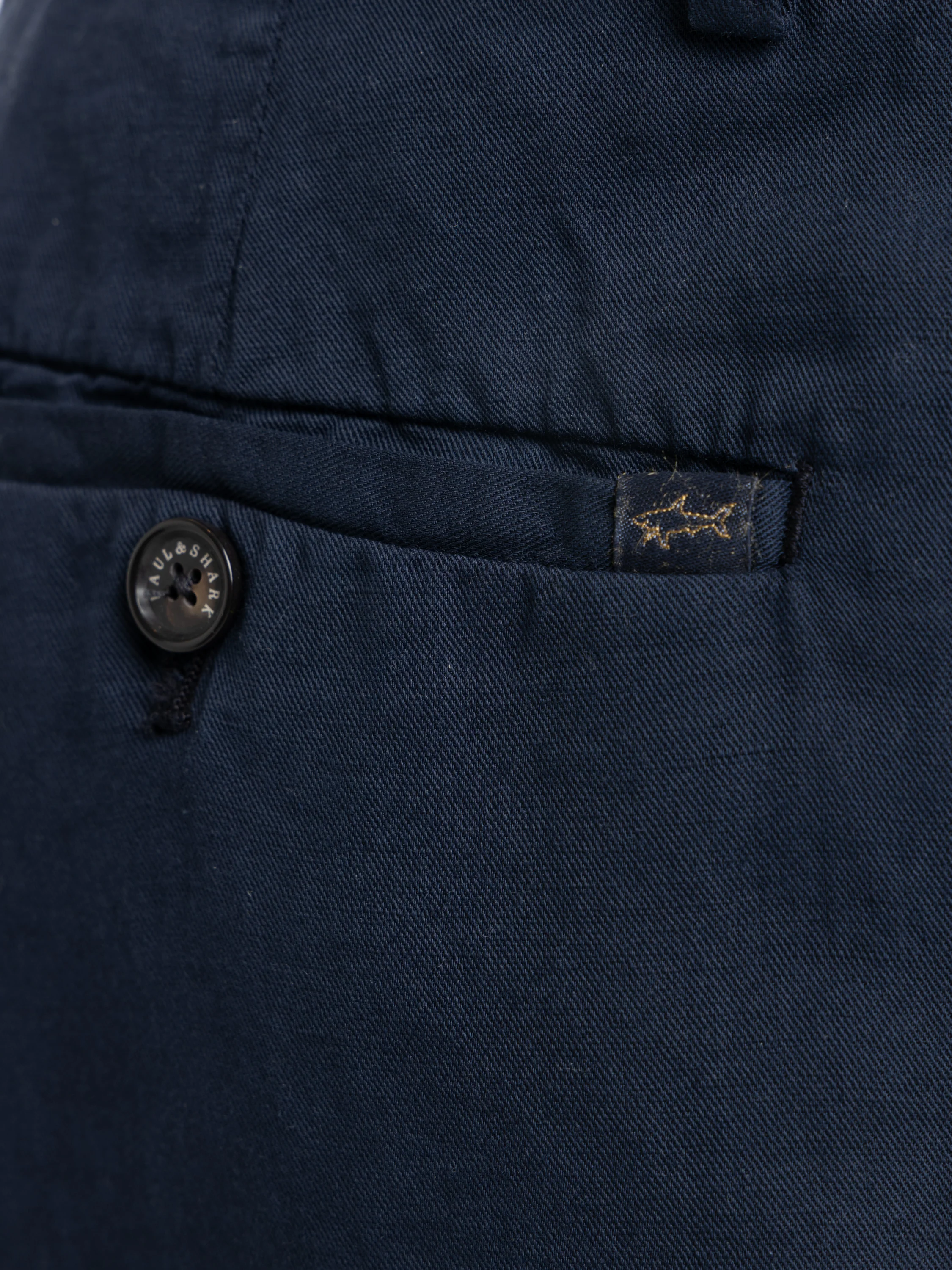 Navy Linen and Cotton Bermuda Shorts - Image 6