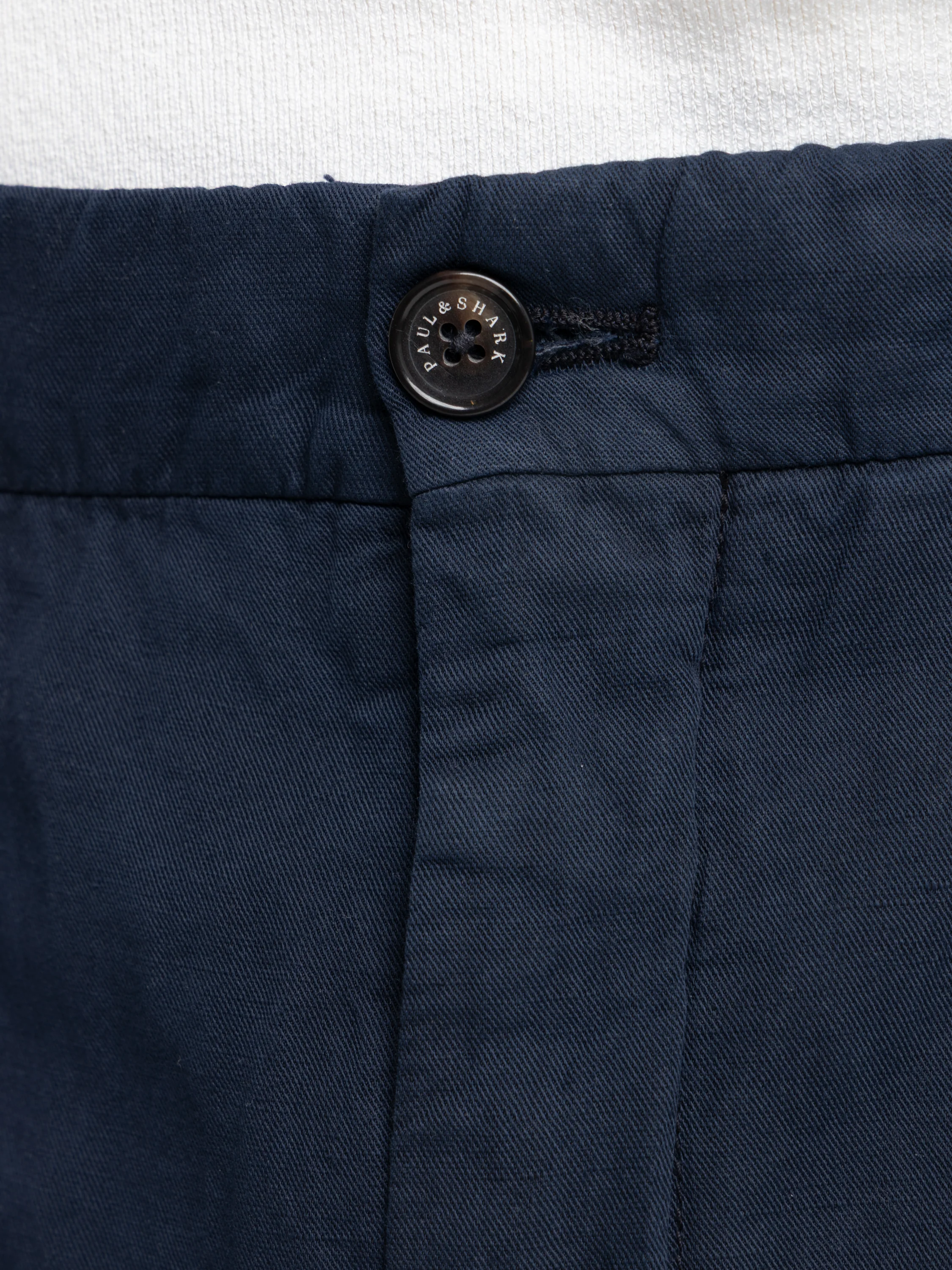 Navy Linen and Cotton Bermuda Shorts - Image 7
