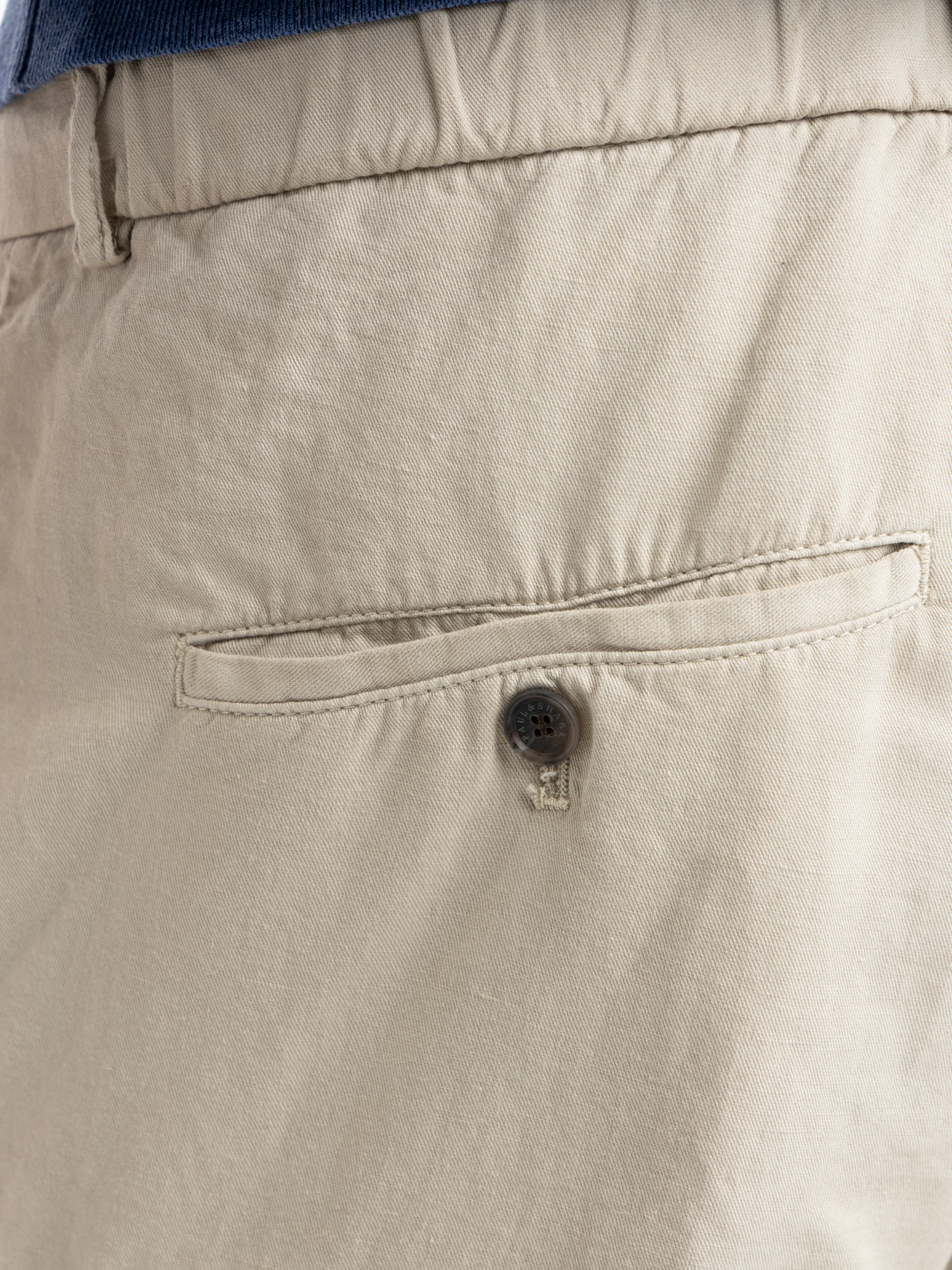Almond Garment‑dyed Linen and Cotton Cargo Bermuda Shorts - Image 4