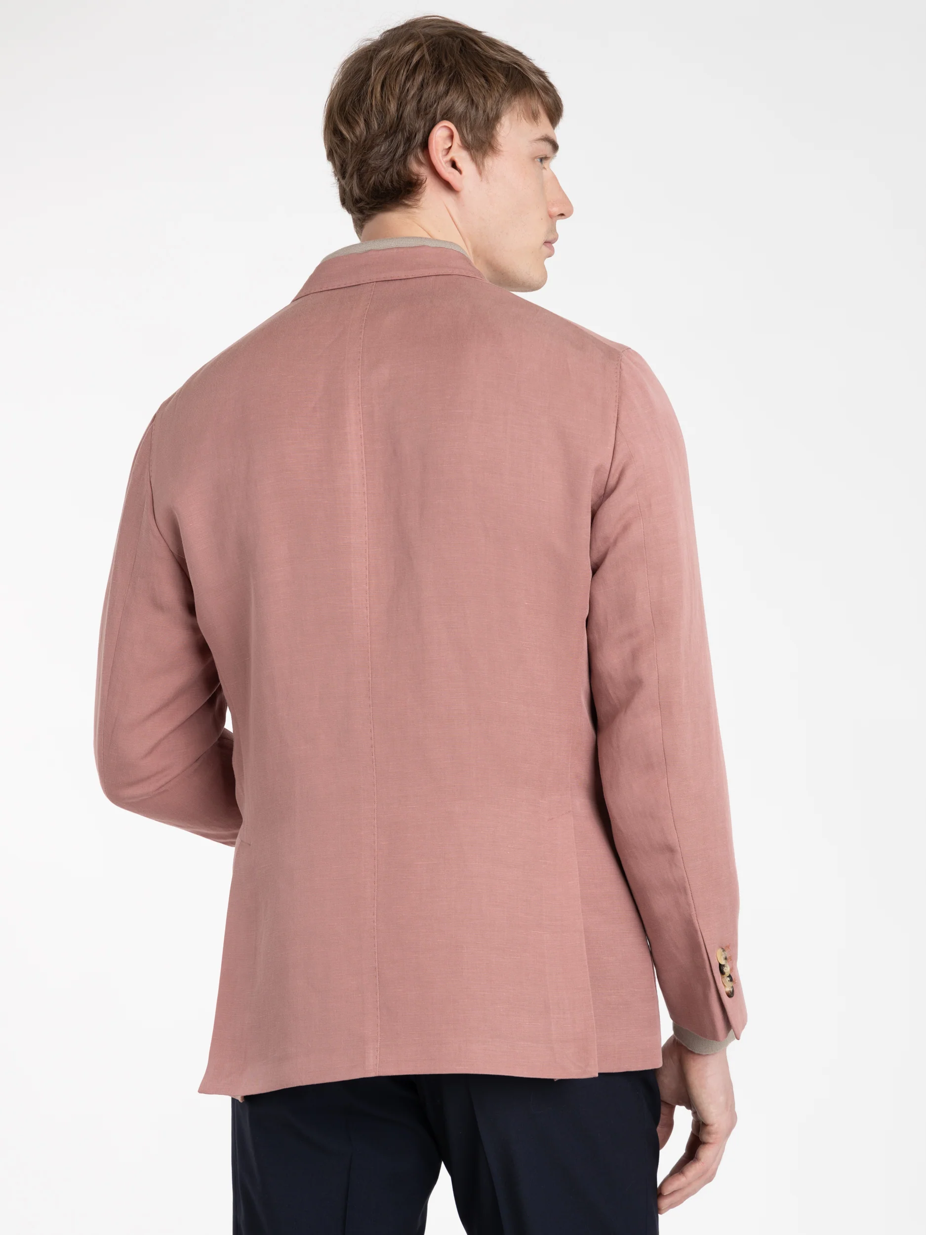 Pink Linen-Blend K-Jacket - Image 4