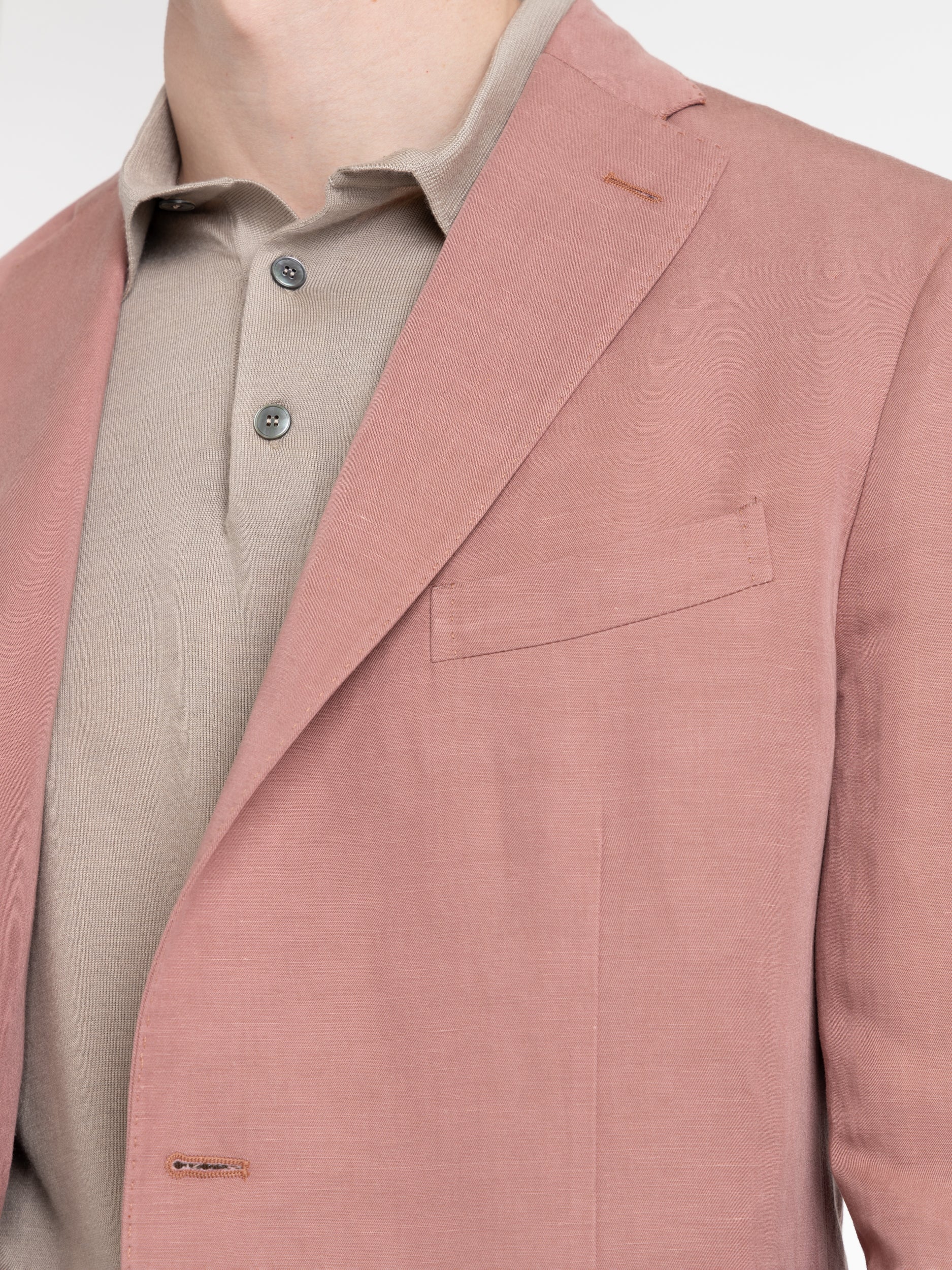 Pink Linen-Blend K-Jacket - Image 5